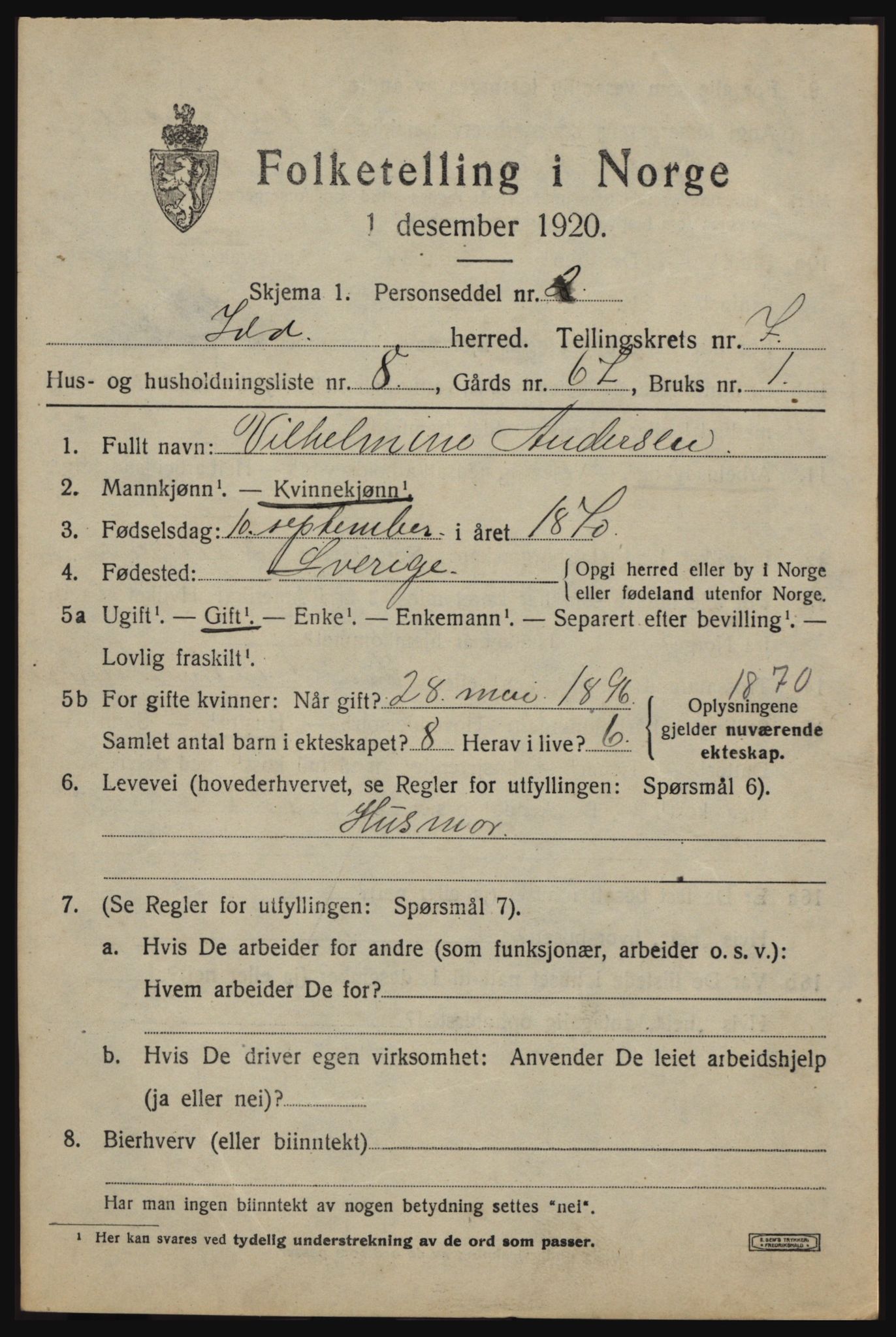SAO, Folketelling 1920 for 0117 Idd herred, 1920, s. 8715