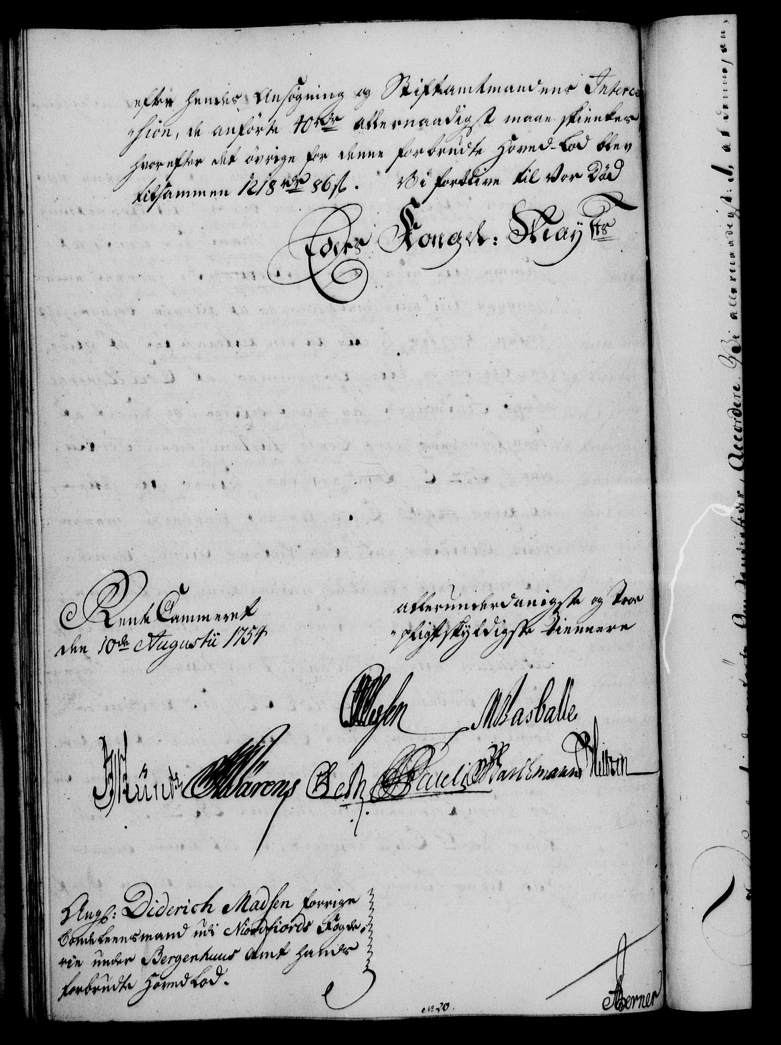Rentekammeret, Kammerkanselliet, RA/EA-3111/G/Gf/Gfa/L0036: Norsk relasjons- og resolusjonsprotokoll (merket RK 52.36), 1754, s. 580