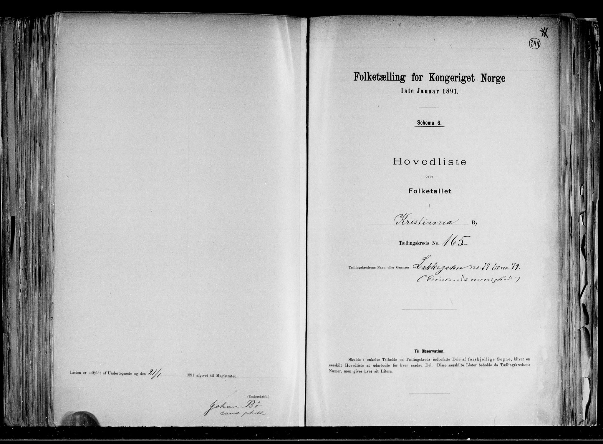 RA, Folketelling 1891 for 0301 Kristiania kjøpstad, 1891, s. 88129