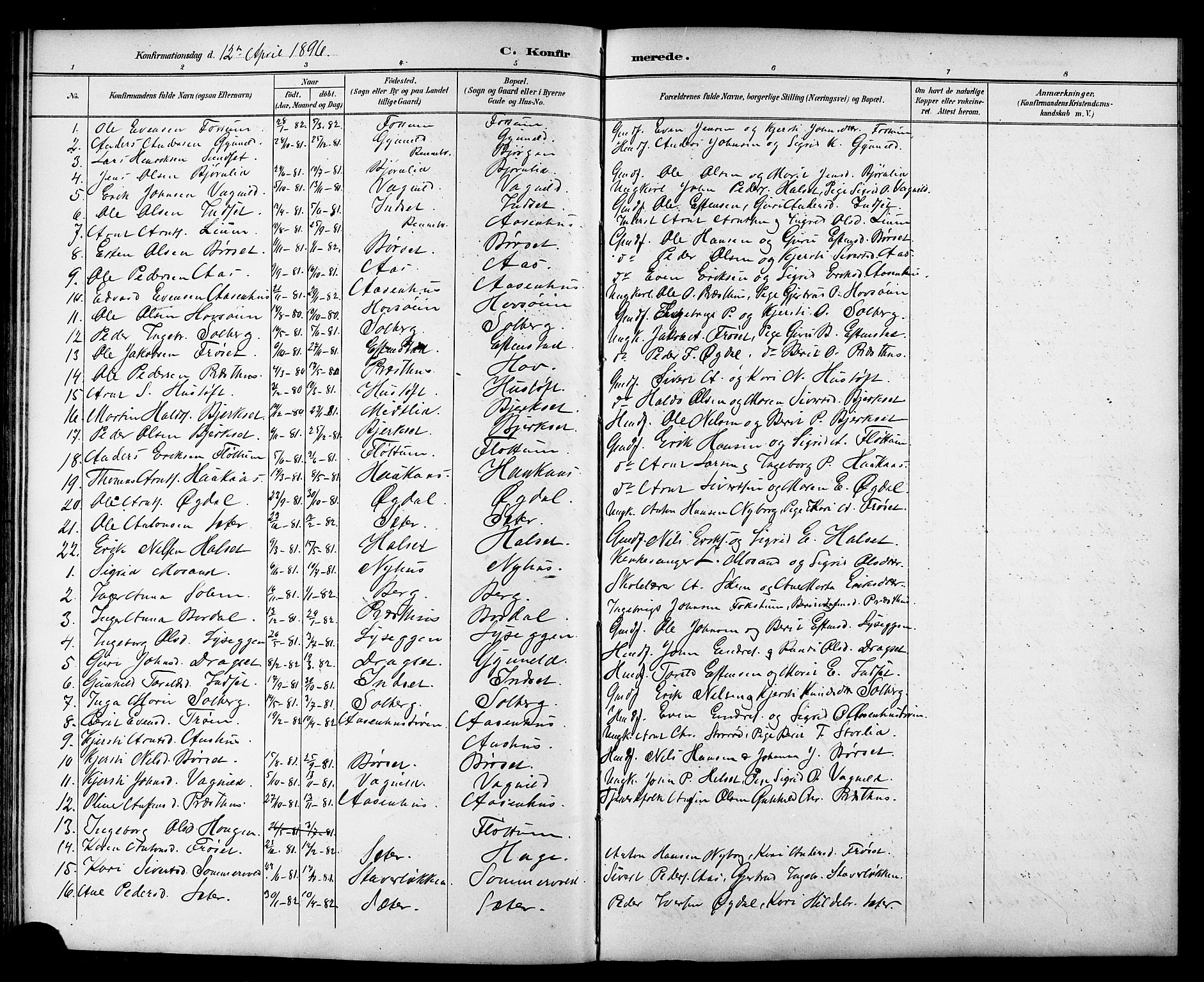 Ministerialprotokoller, klokkerbøker og fødselsregistre - Sør-Trøndelag, AV/SAT-A-1456/689/L1044: Klokkerbok nr. 689C03, 1893-1922