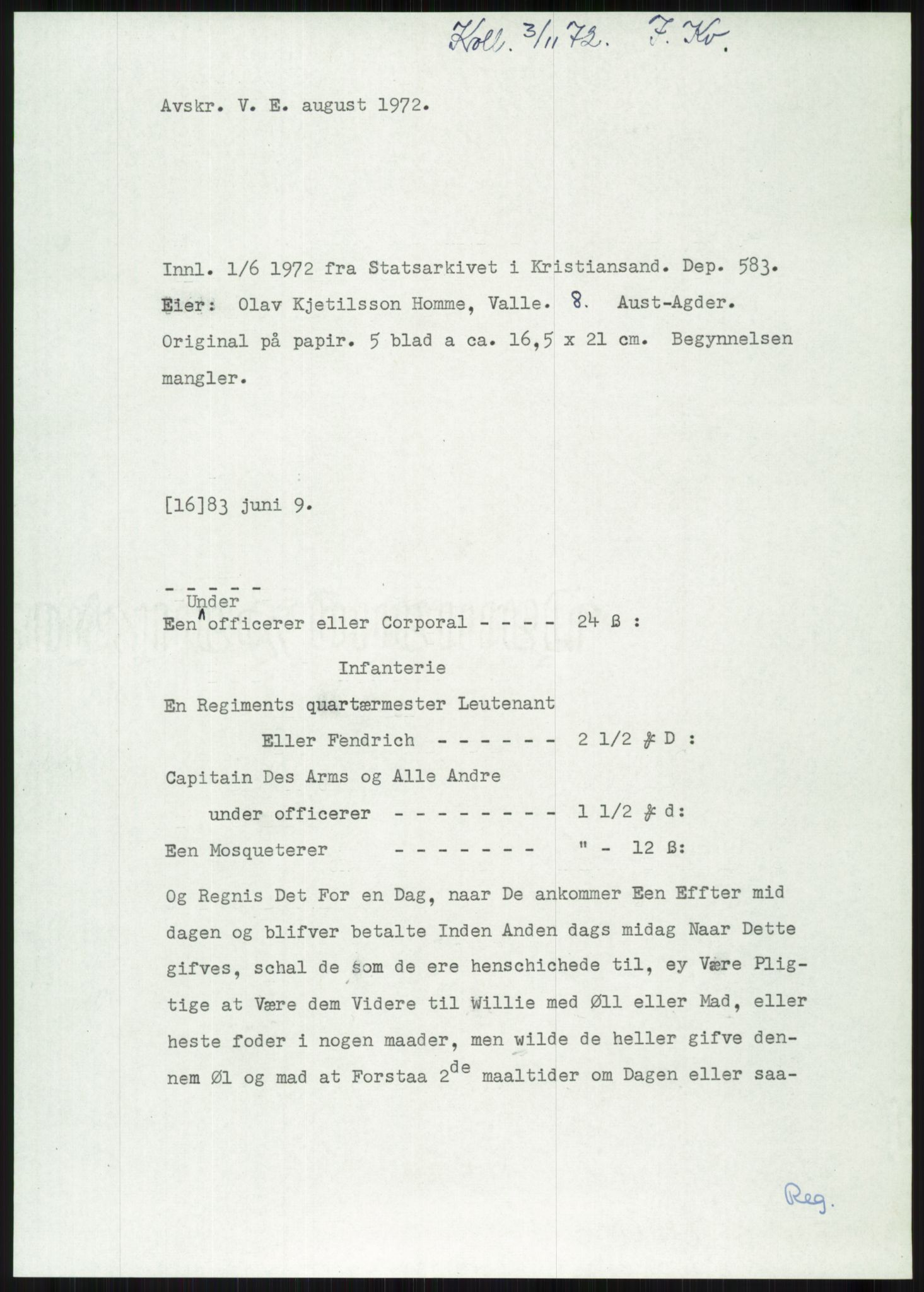 Samlinger til kildeutgivelse, Diplomavskriftsamlingen, AV/RA-EA-4053/H/Ha, s. 2488