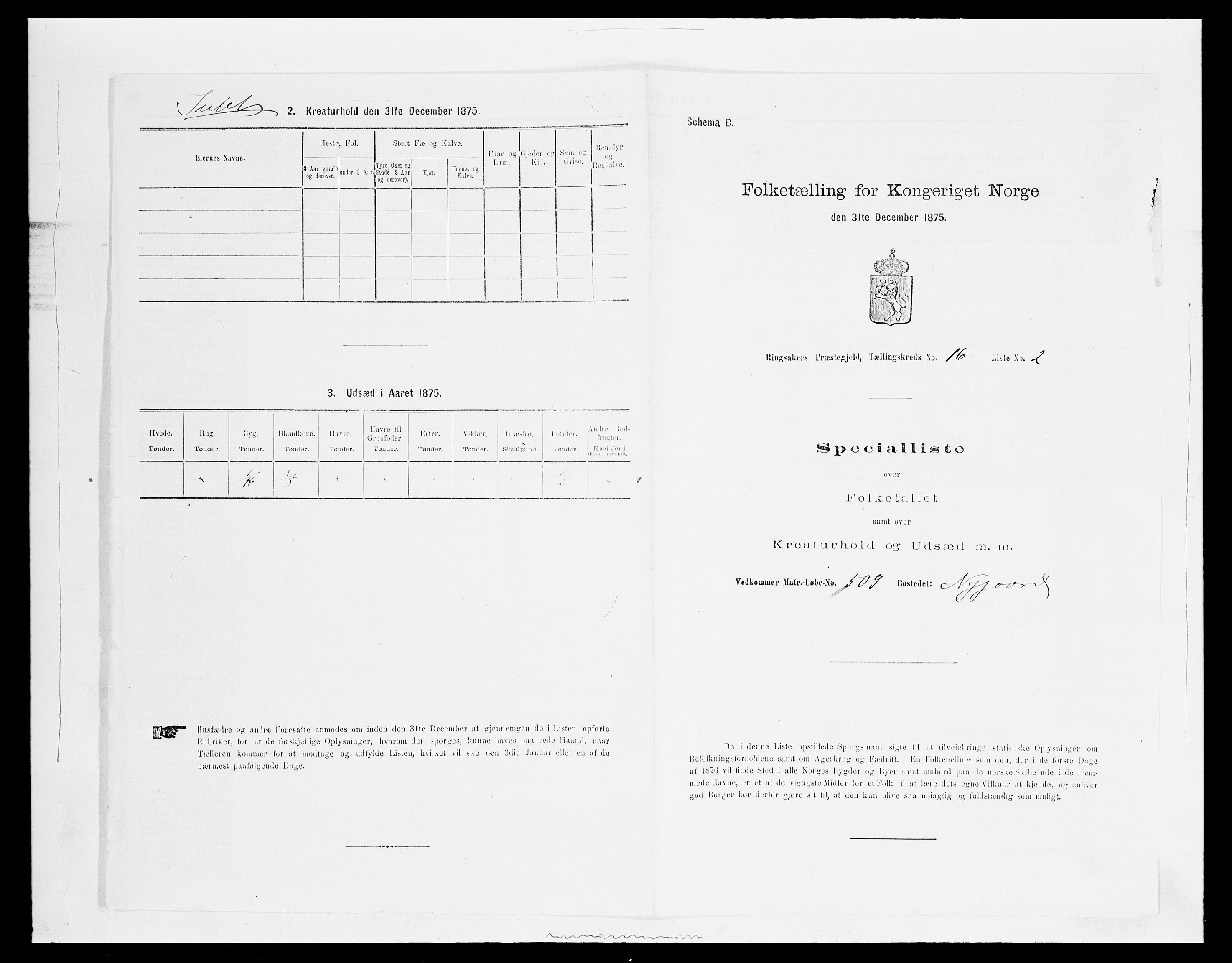 SAH, Folketelling 1875 for 0412P Ringsaker prestegjeld, 1875, s. 3242