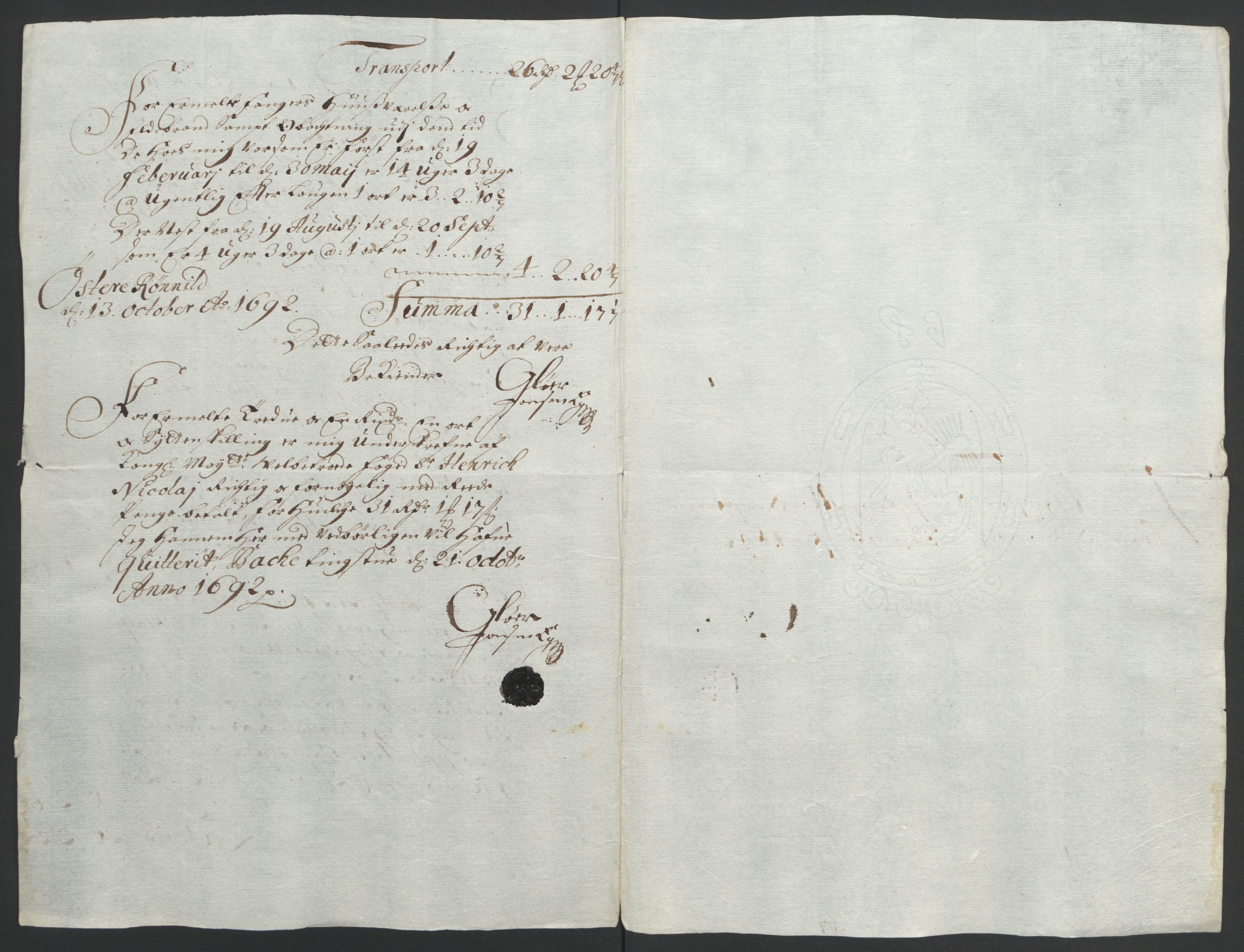 Rentekammeret inntil 1814, Reviderte regnskaper, Fogderegnskap, RA/EA-4092/R01/L0011: Fogderegnskap Idd og Marker, 1692-1693, s. 172