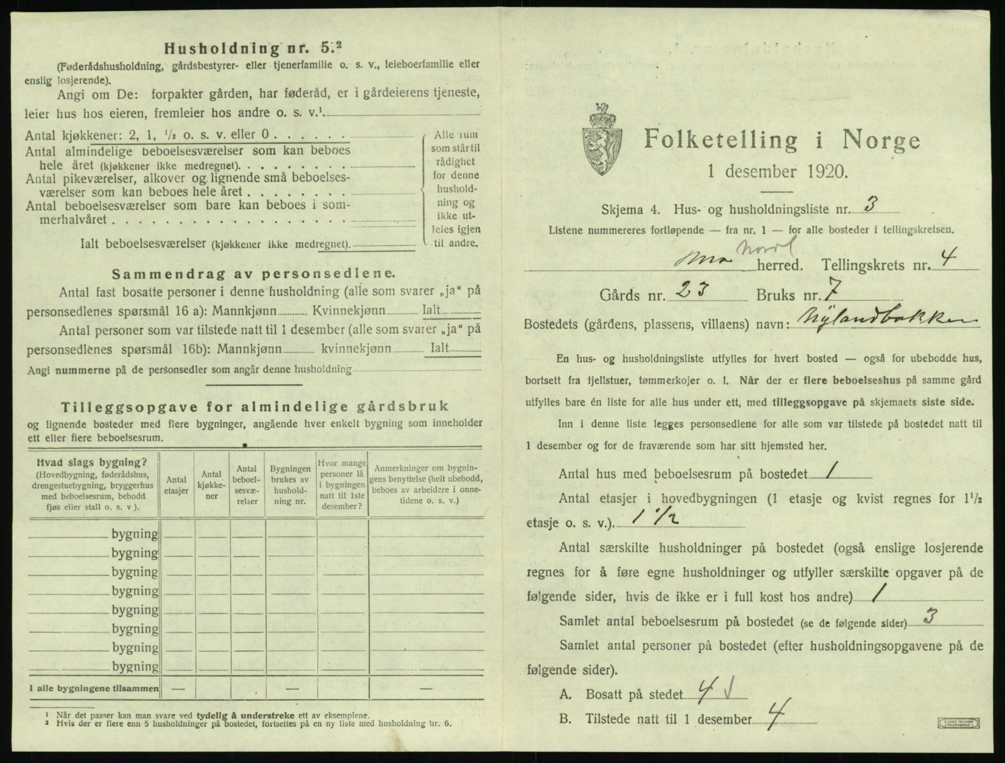 SAT, Folketelling 1920 for 1833 Mo herred, 1920, s. 712