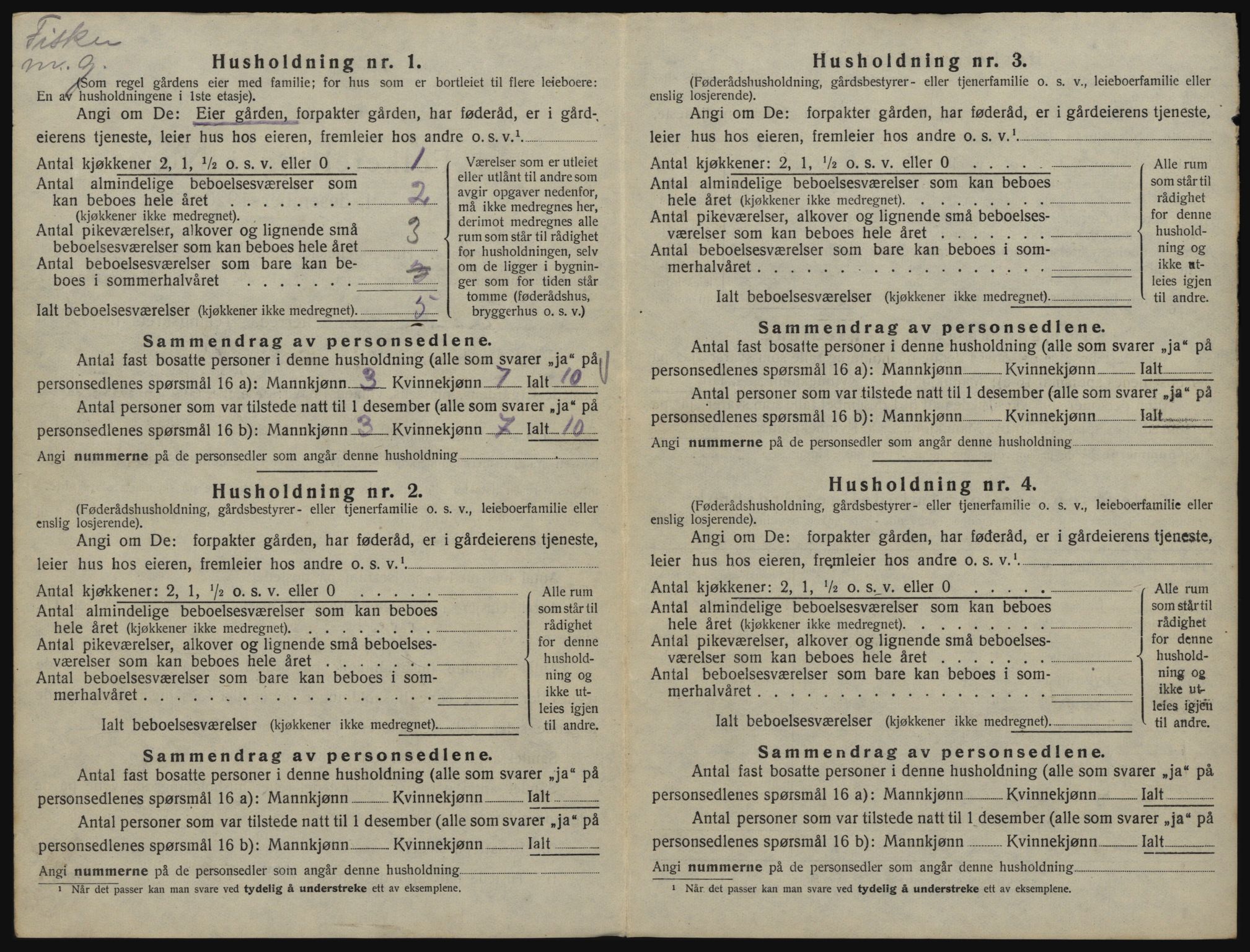 SATØ, Folketelling 1920 for 1927 Tranøy herred, 1920, s. 44