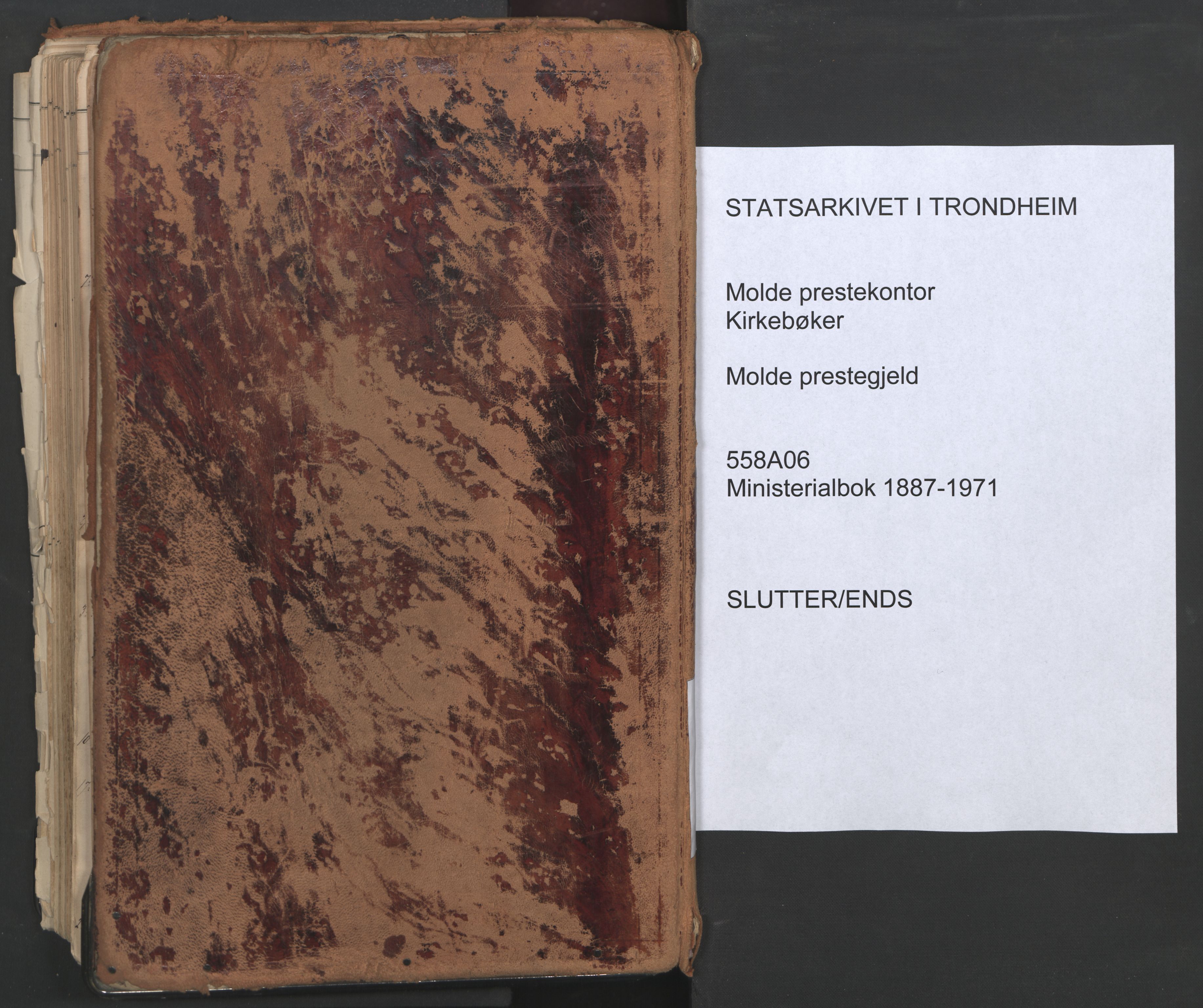 Ministerialprotokoller, klokkerbøker og fødselsregistre - Møre og Romsdal, SAT/A-1454/558/L0692: Ministerialbok nr. 558A06, 1887-1971