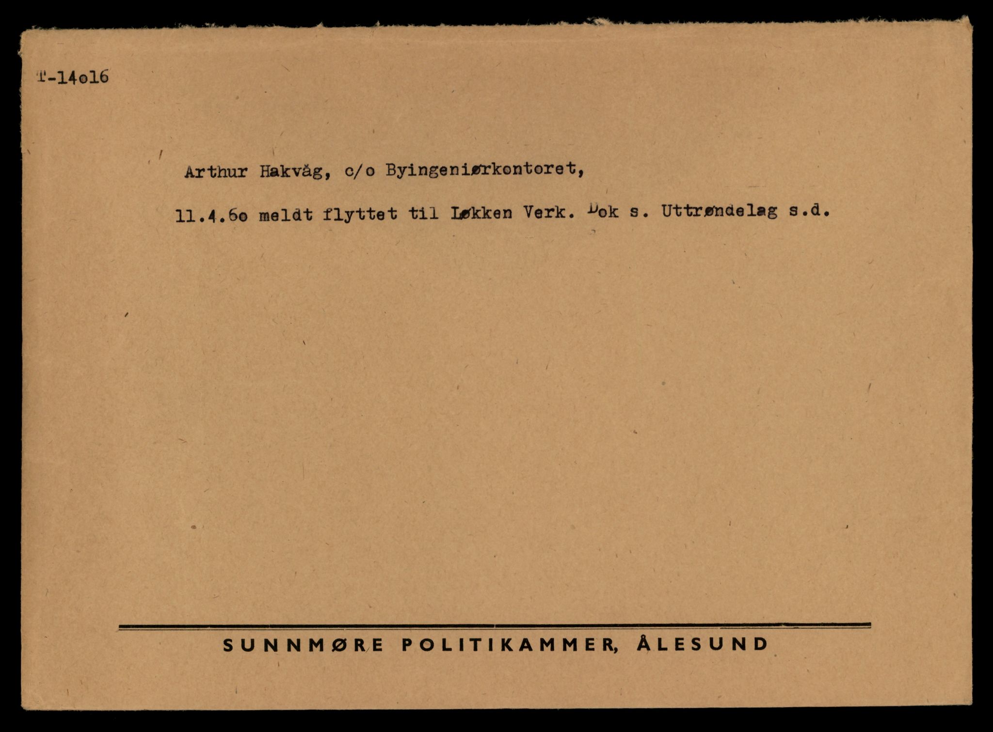 Møre og Romsdal vegkontor - Ålesund trafikkstasjon, AV/SAT-A-4099/F/Fe/L0042: Registreringskort for kjøretøy T 13906 - T 14079, 1927-1998, s. 1611