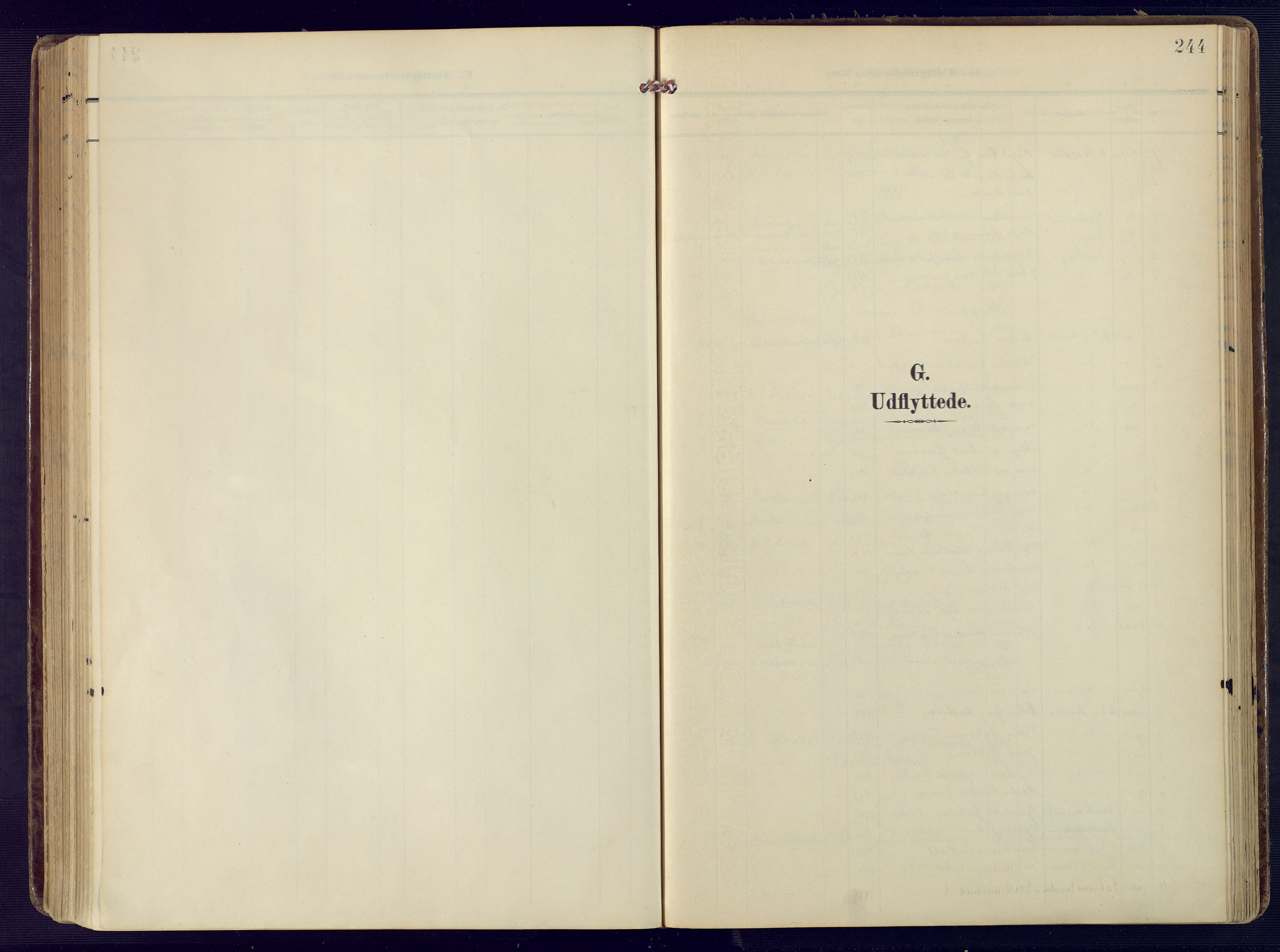 Birkenes sokneprestkontor, SAK/1111-0004/F/Fa/L0006: Ministerialbok nr. A 6, 1908-1932, s. 244