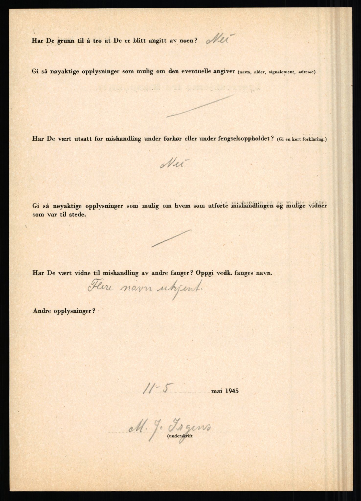 Rikspolitisjefen, AV/RA-S-1560/L/L0007: Heen, Erik C. - Iversen, Trygve, 1940-1945, s. 1178