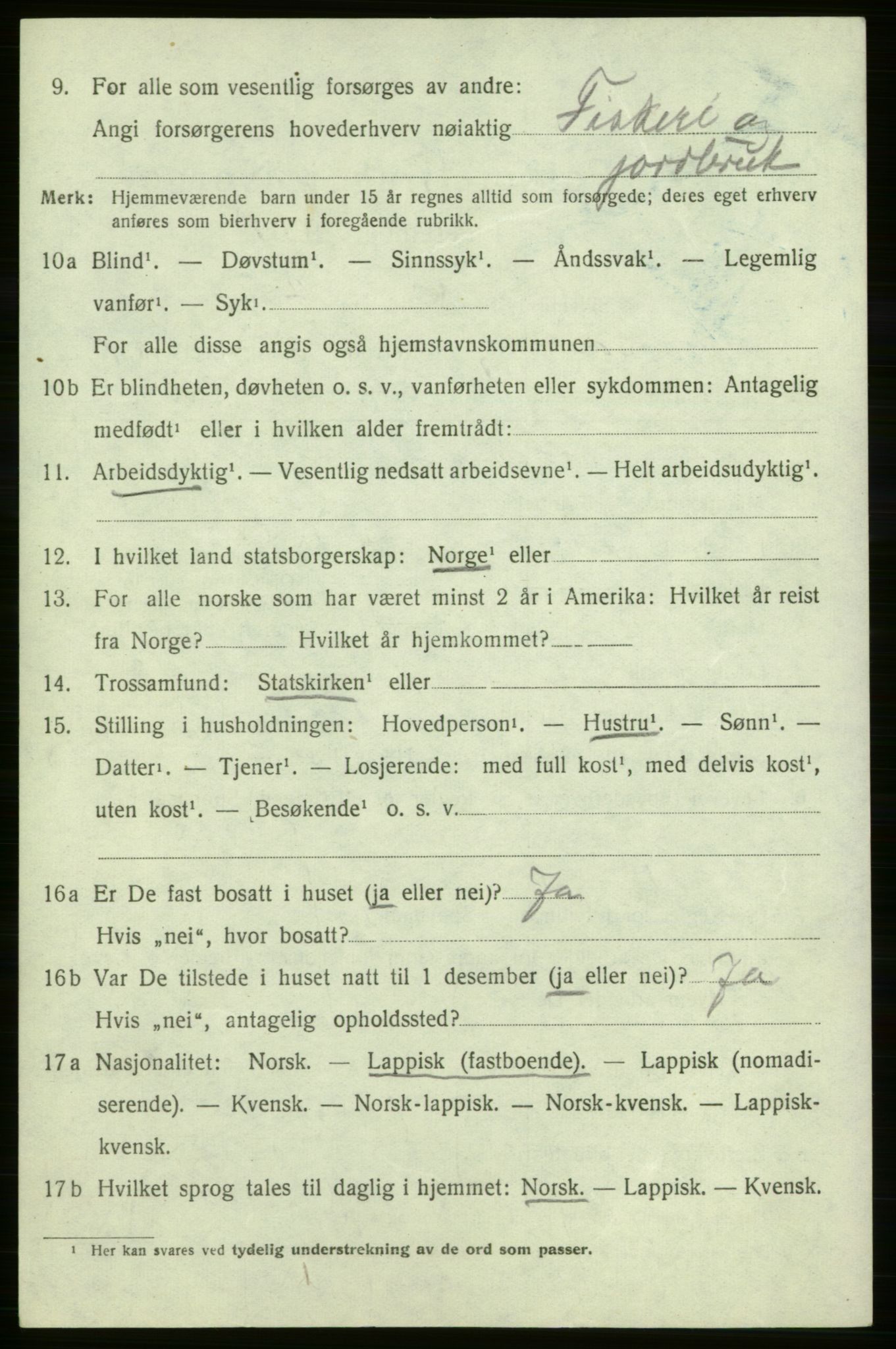 SATØ, Folketelling 1920 for 2018 Måsøy herred, 1920, s. 1217