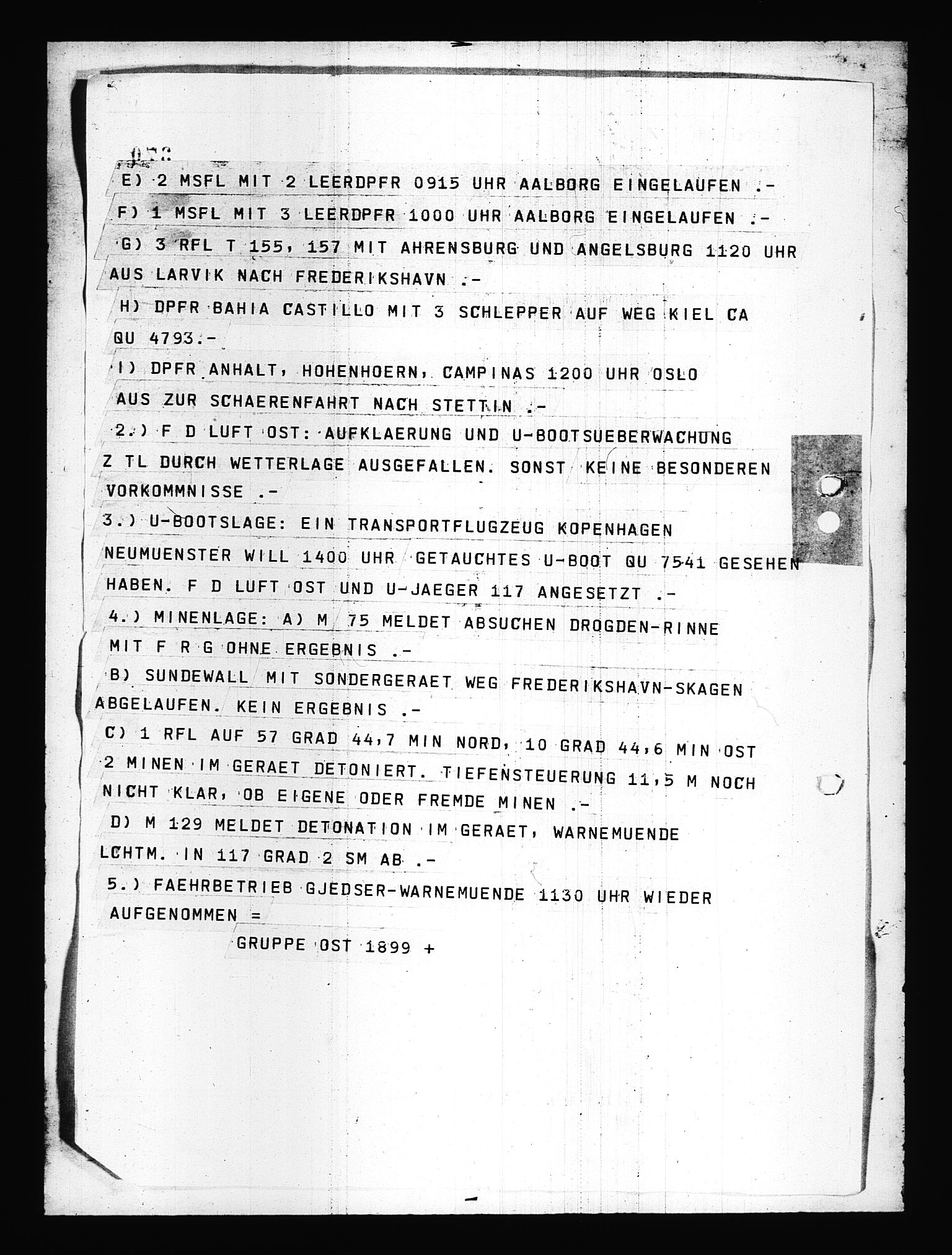 Documents Section, AV/RA-RAFA-2200/V/L0077: Amerikansk mikrofilm "Captured German Documents".
Box No. 716.  FKA jnr. 615/1954., 1940, s. 356