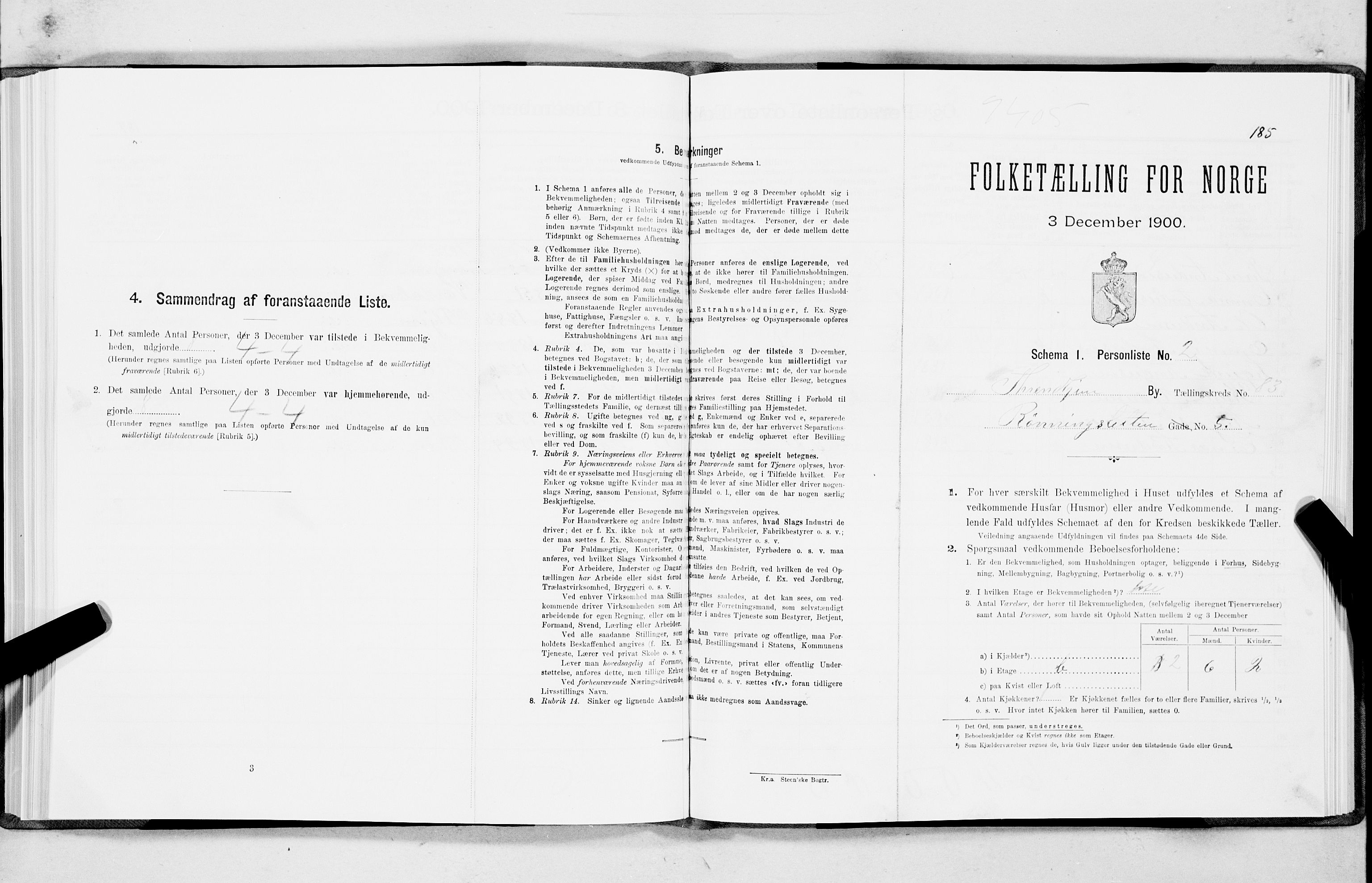 SAT, Folketelling 1900 for 1601 Trondheim kjøpstad, 1900, s. 16755