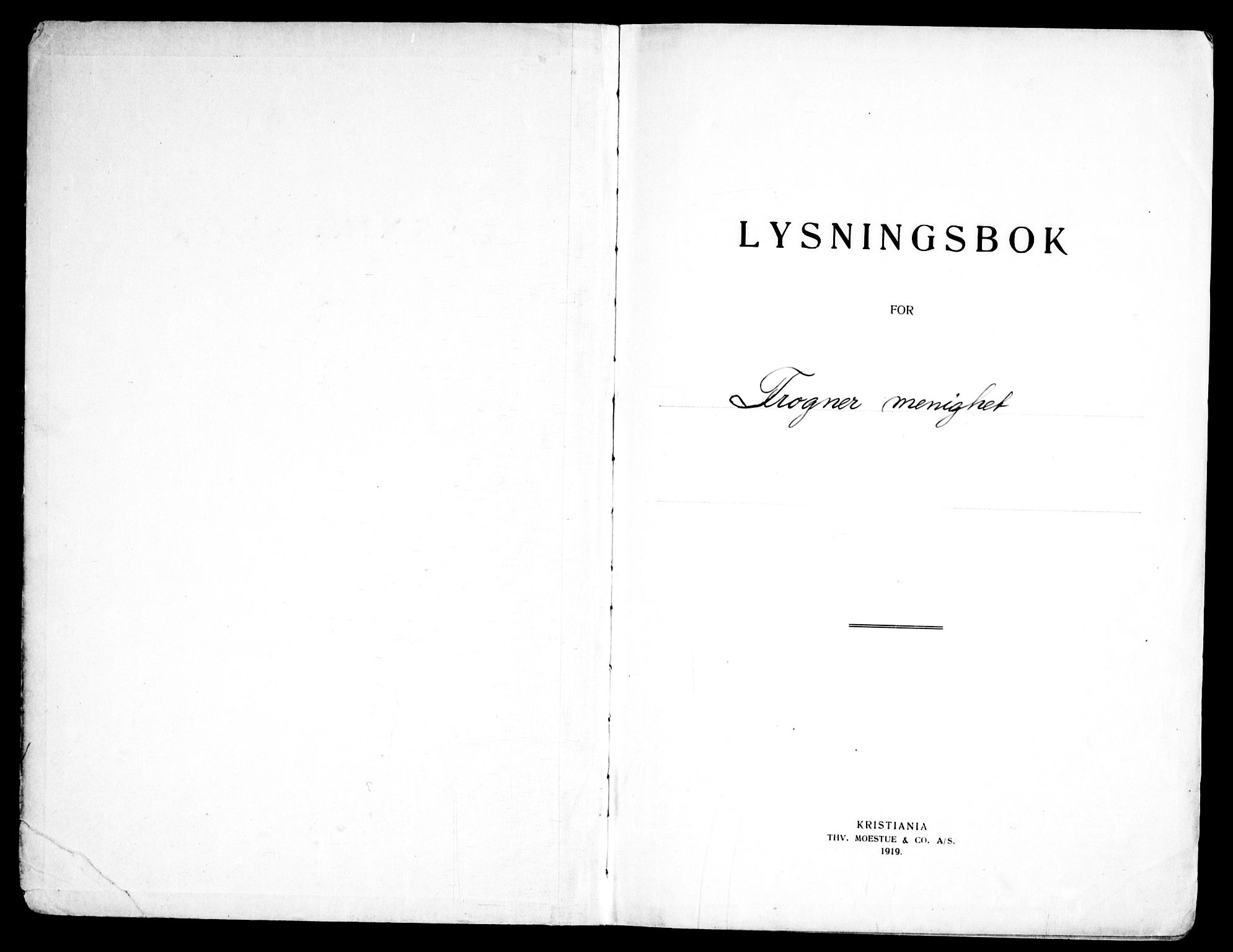 Frogner prestekontor Kirkebøker, SAO/A-10886/H/Ha/L0009: Lysningsprotokoll nr. 9, 1938-1945