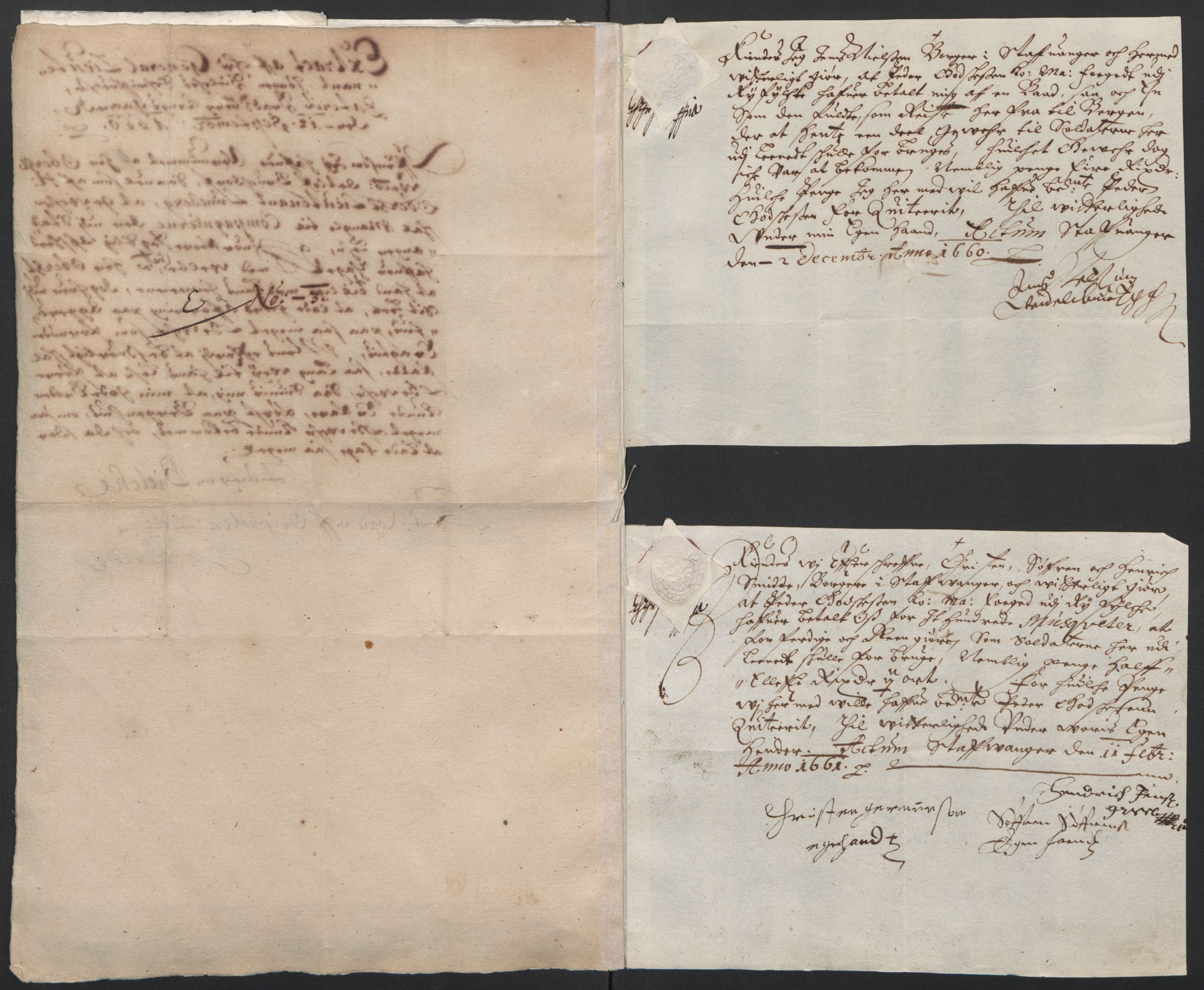 Rentekammeret inntil 1814, Reviderte regnskaper, Lensregnskaper, RA/EA-5023/R/Rb/Rbs/L0042: Stavanger len, 1659-1661