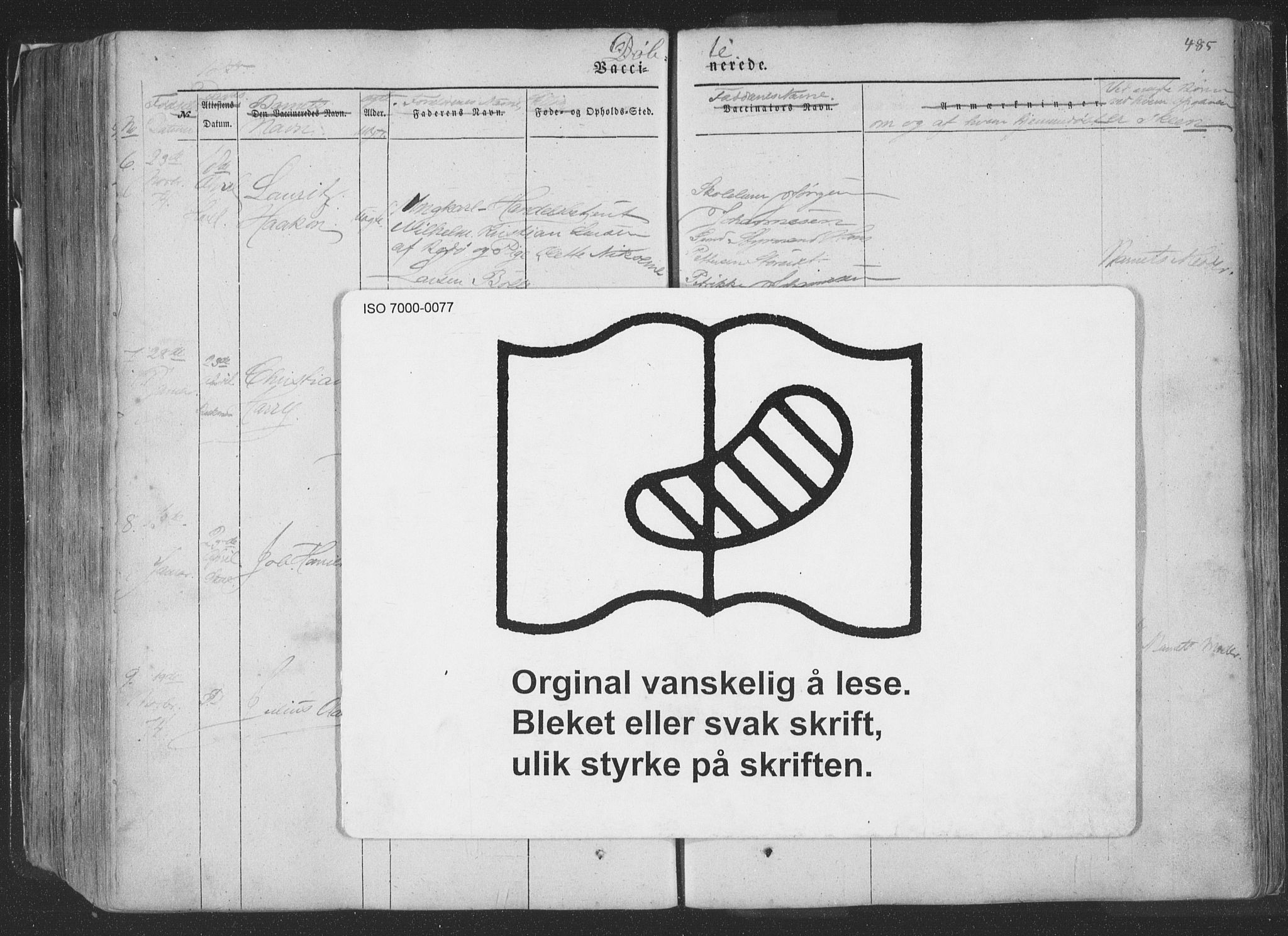 Ministerialprotokoller, klokkerbøker og fødselsregistre - Nordland, AV/SAT-A-1459/881/L1165: Klokkerbok nr. 881C02, 1854-1876, s. 485