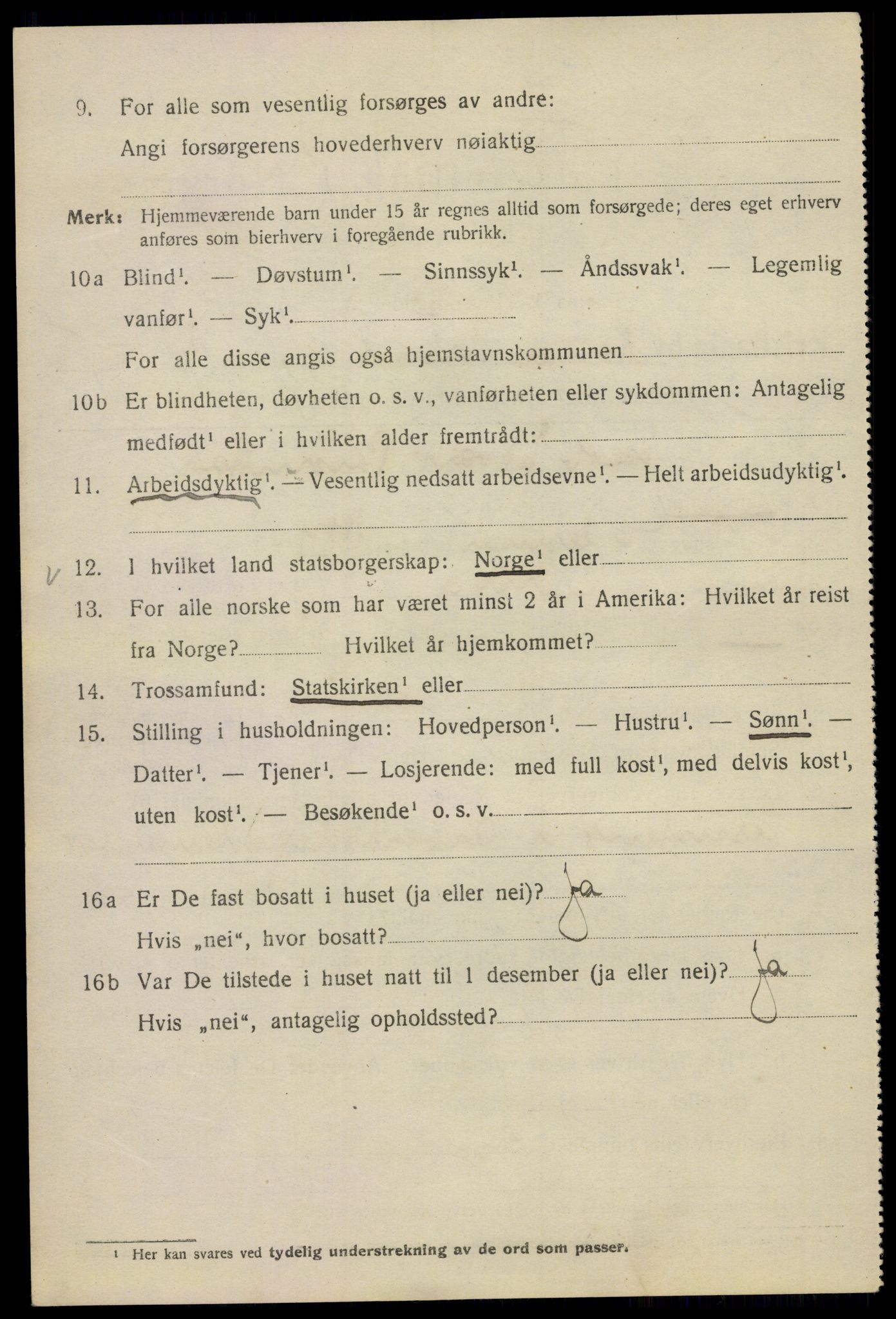 SAO, Folketelling 1920 for 0301 Kristiania kjøpstad, 1920, s. 420926