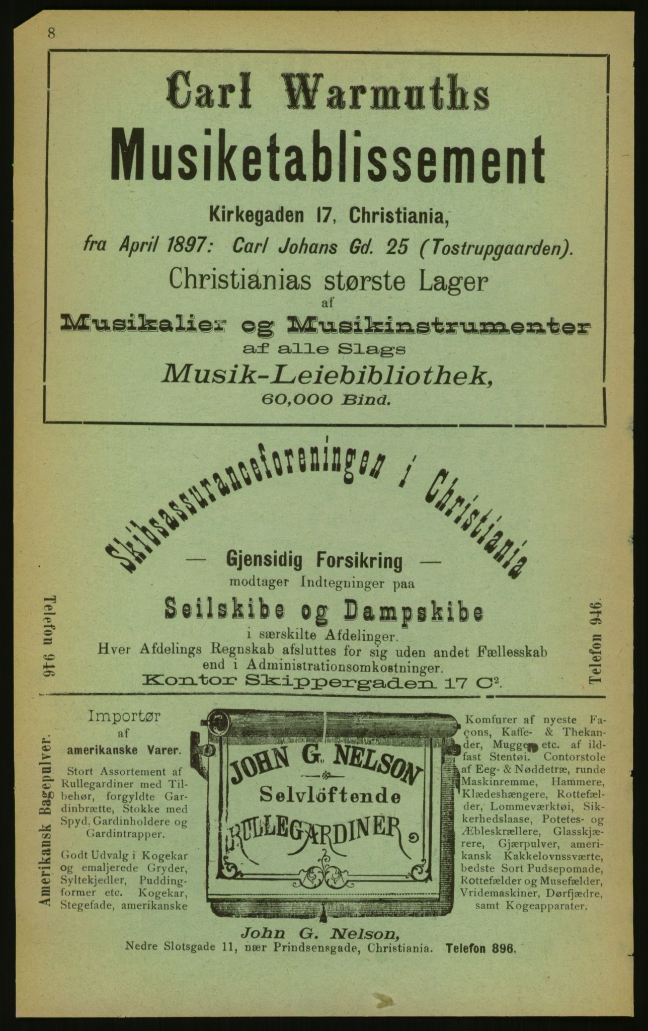 Kristiania/Oslo adressebok, PUBL/-, 1897, s. 8