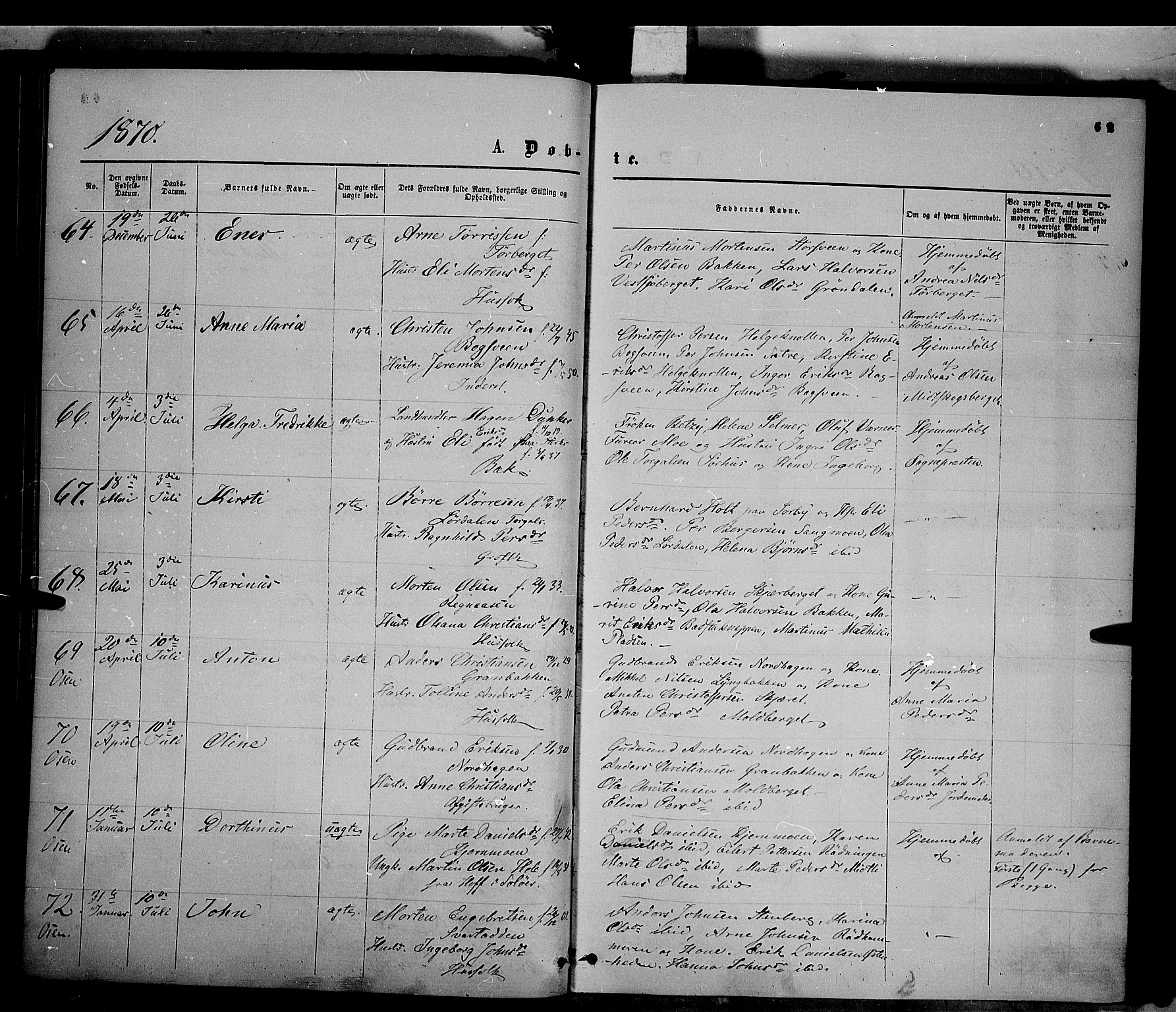 Trysil prestekontor, AV/SAH-PREST-046/H/Ha/Haa/L0006: Ministerialbok nr. 6, 1866-1873, s. 62