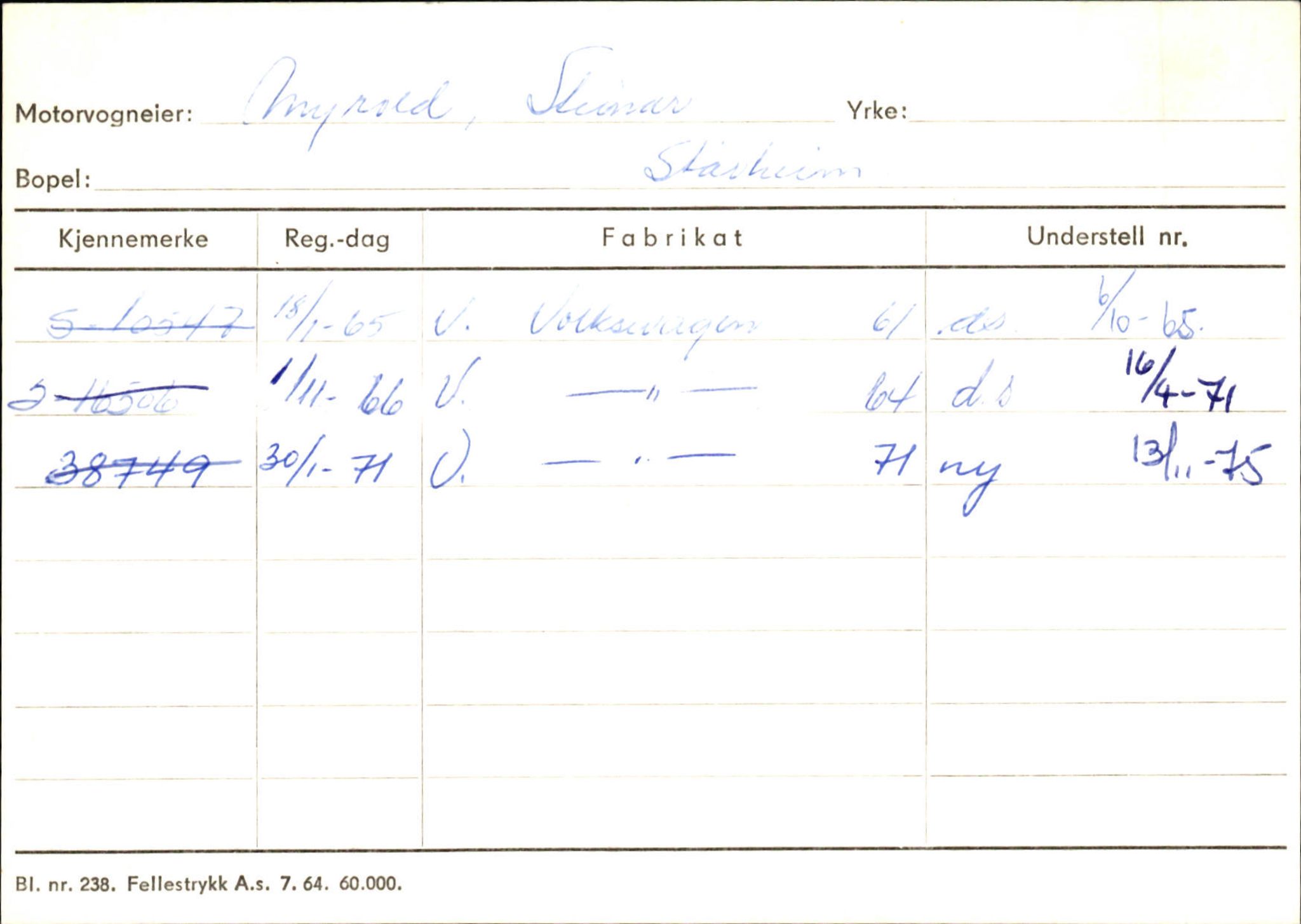 Statens vegvesen, Sogn og Fjordane vegkontor, AV/SAB-A-5301/4/F/L0129: Eigarregistrer Eid A-S, 1945-1975, s. 1726