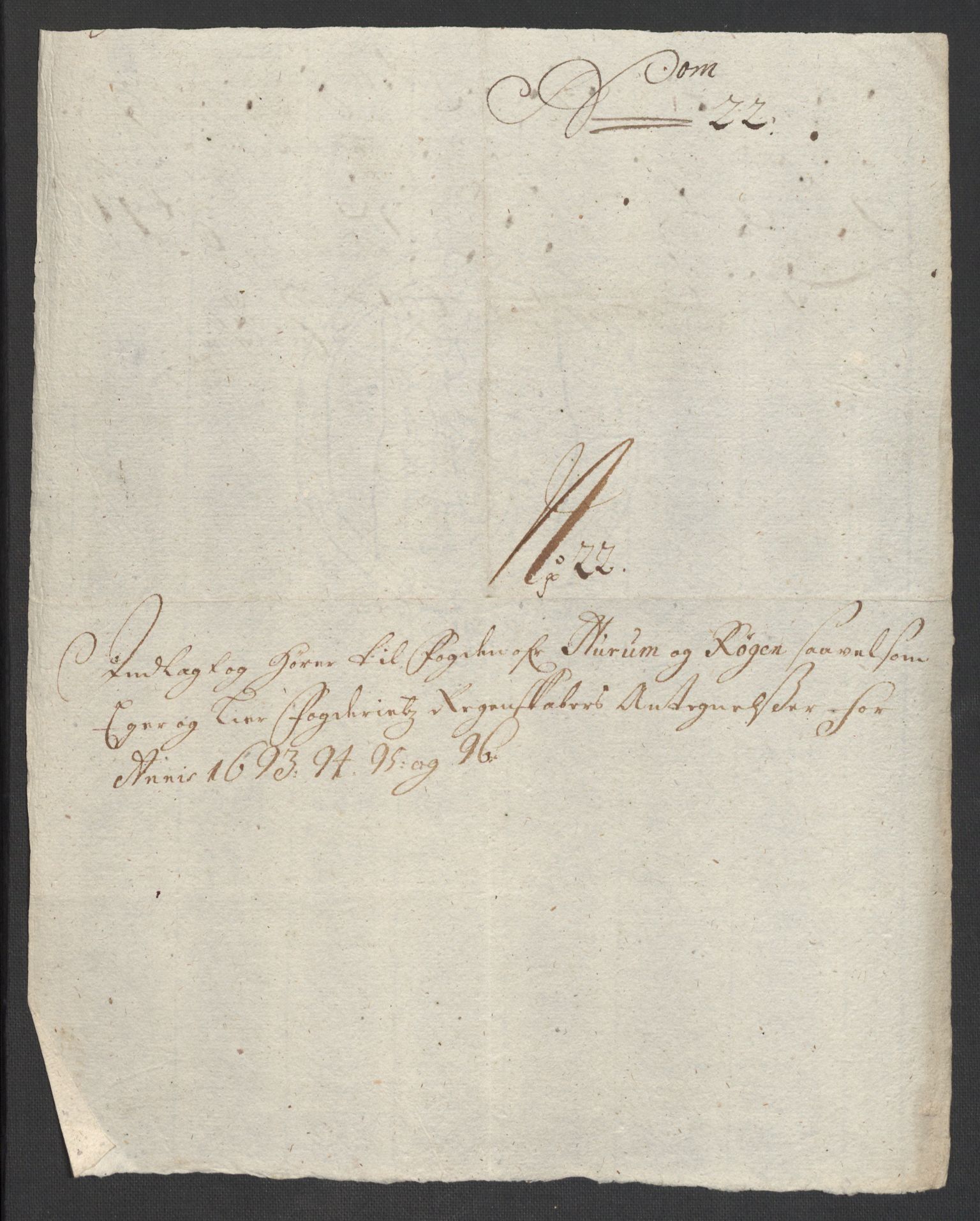 Rentekammeret inntil 1814, Reviderte regnskaper, Fogderegnskap, RA/EA-4092/R30/L1695: Fogderegnskap Hurum, Røyken, Eiker og Lier, 1697, s. 246