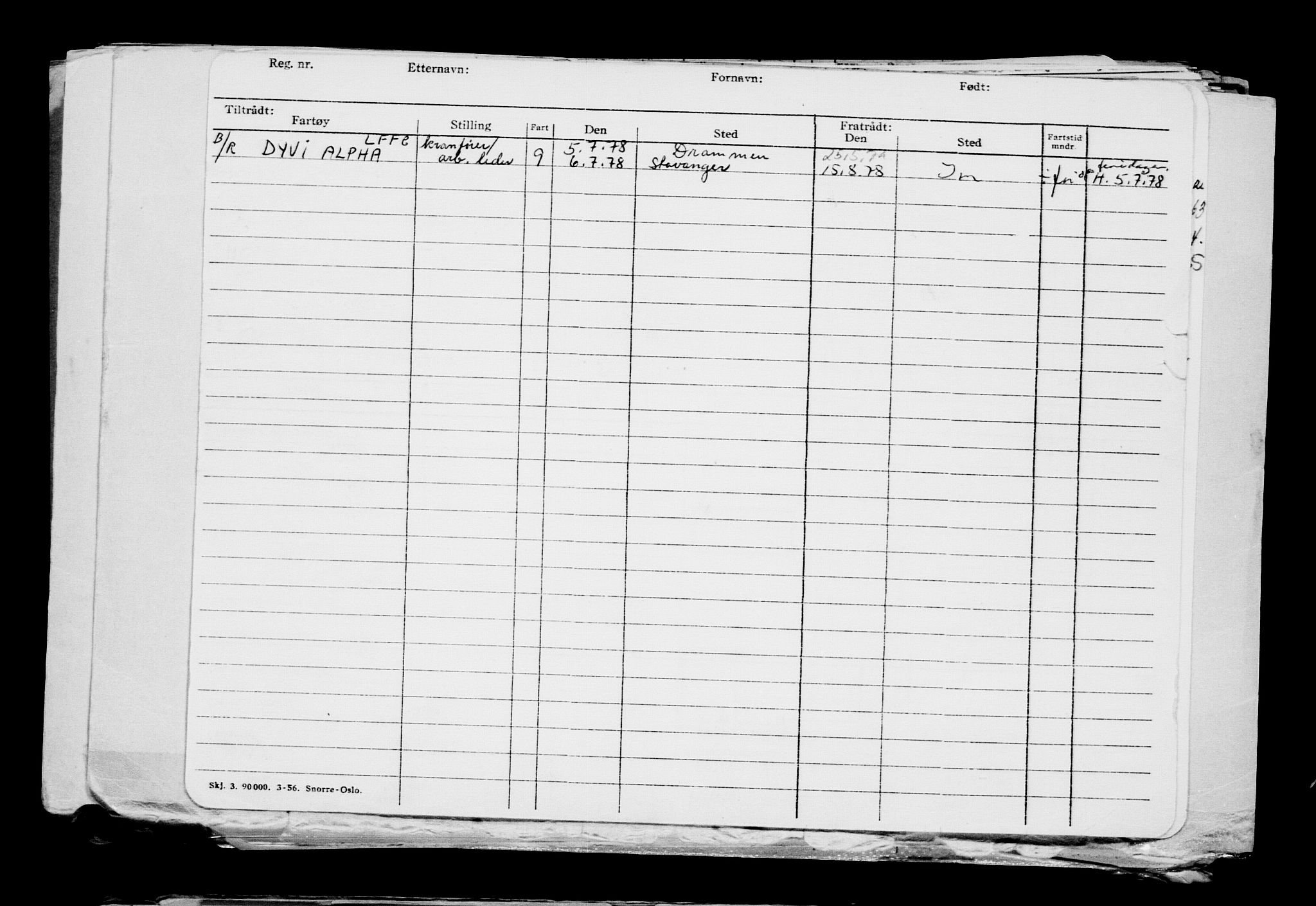 Direktoratet for sjømenn, AV/RA-S-3545/G/Gb/L0205: Hovedkort, 1922, s. 446