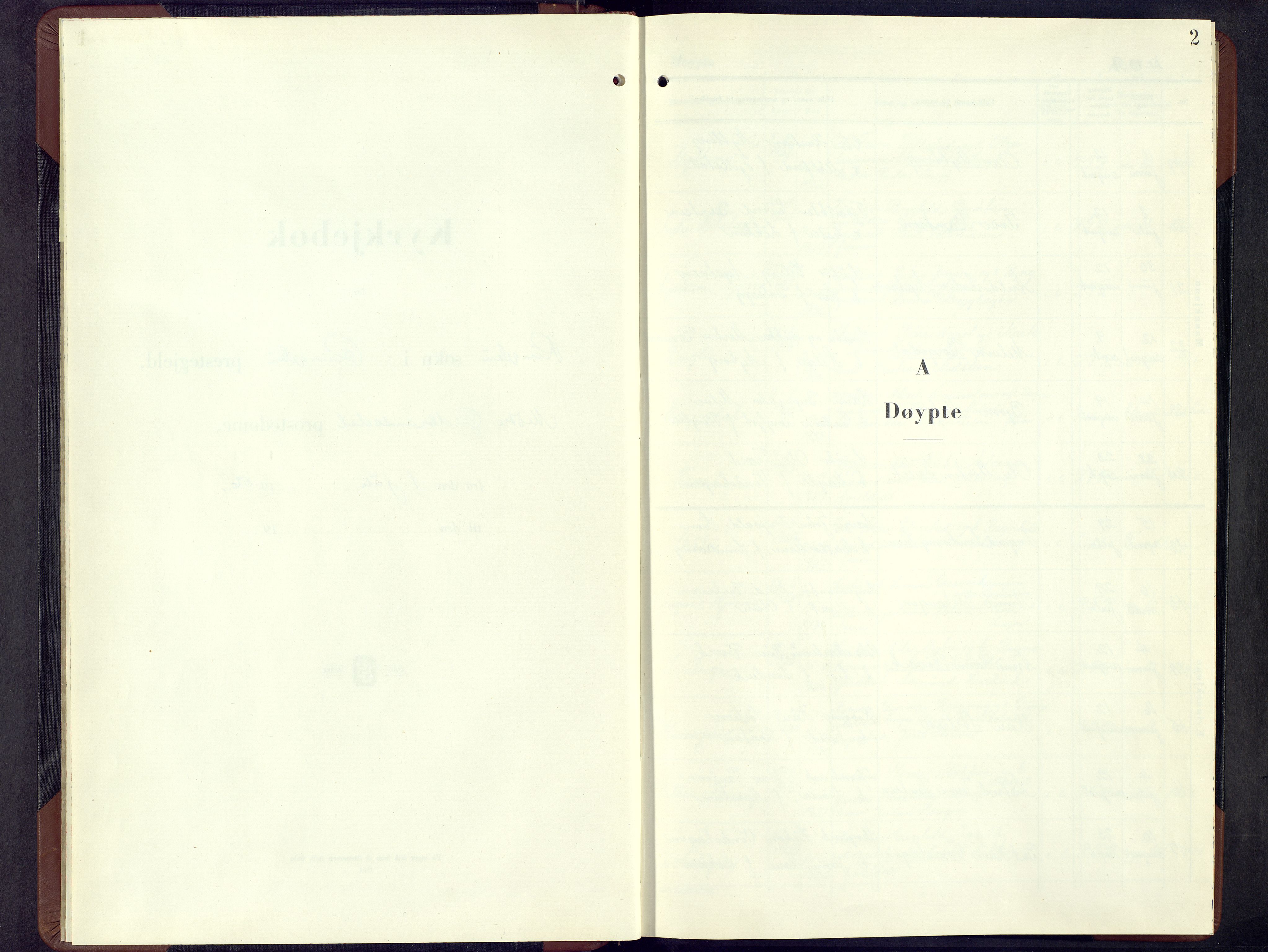 Ringebu prestekontor, SAH/PREST-082/H/Ha/Hab/L0016: Klokkerbok nr. 16, 1956-1967, s. 2
