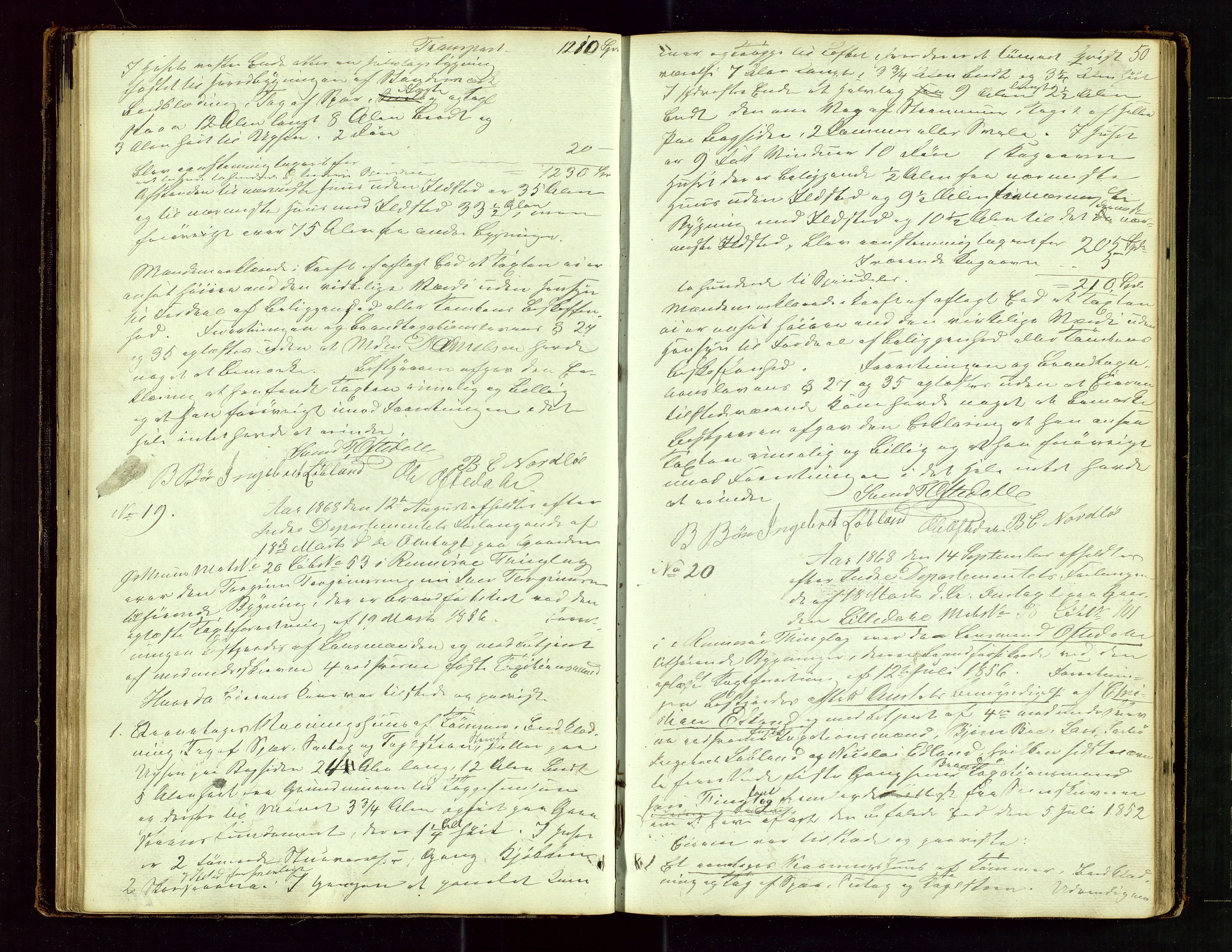 Rennesøy lensmannskontor, SAST/A-100165/Goa/L0001: "Brandtaxations-Protocol for Rennesøe Thinglag", 1846-1923, s. 49b-50a