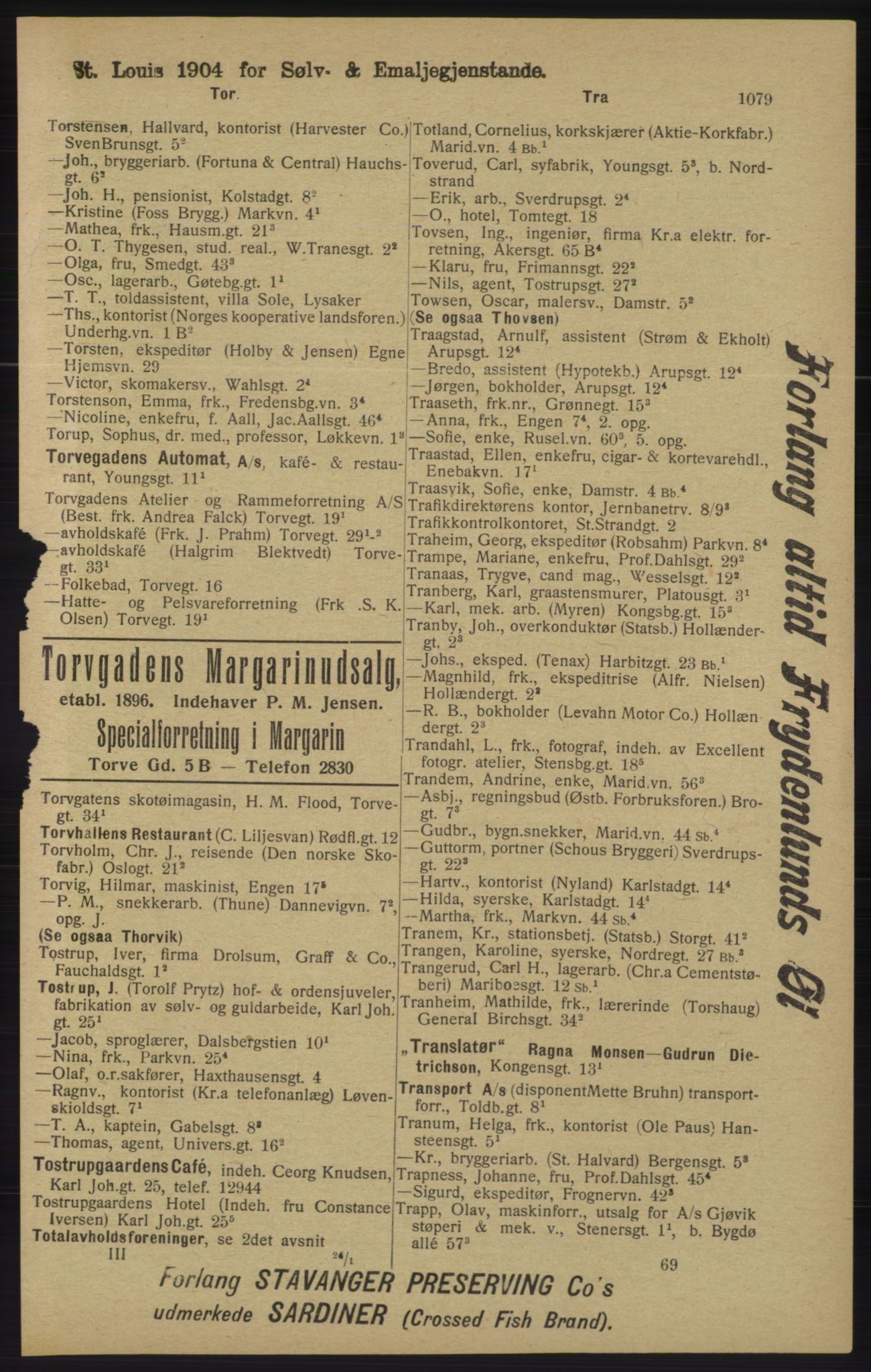 Kristiania/Oslo adressebok, PUBL/-, 1913, s. 1091