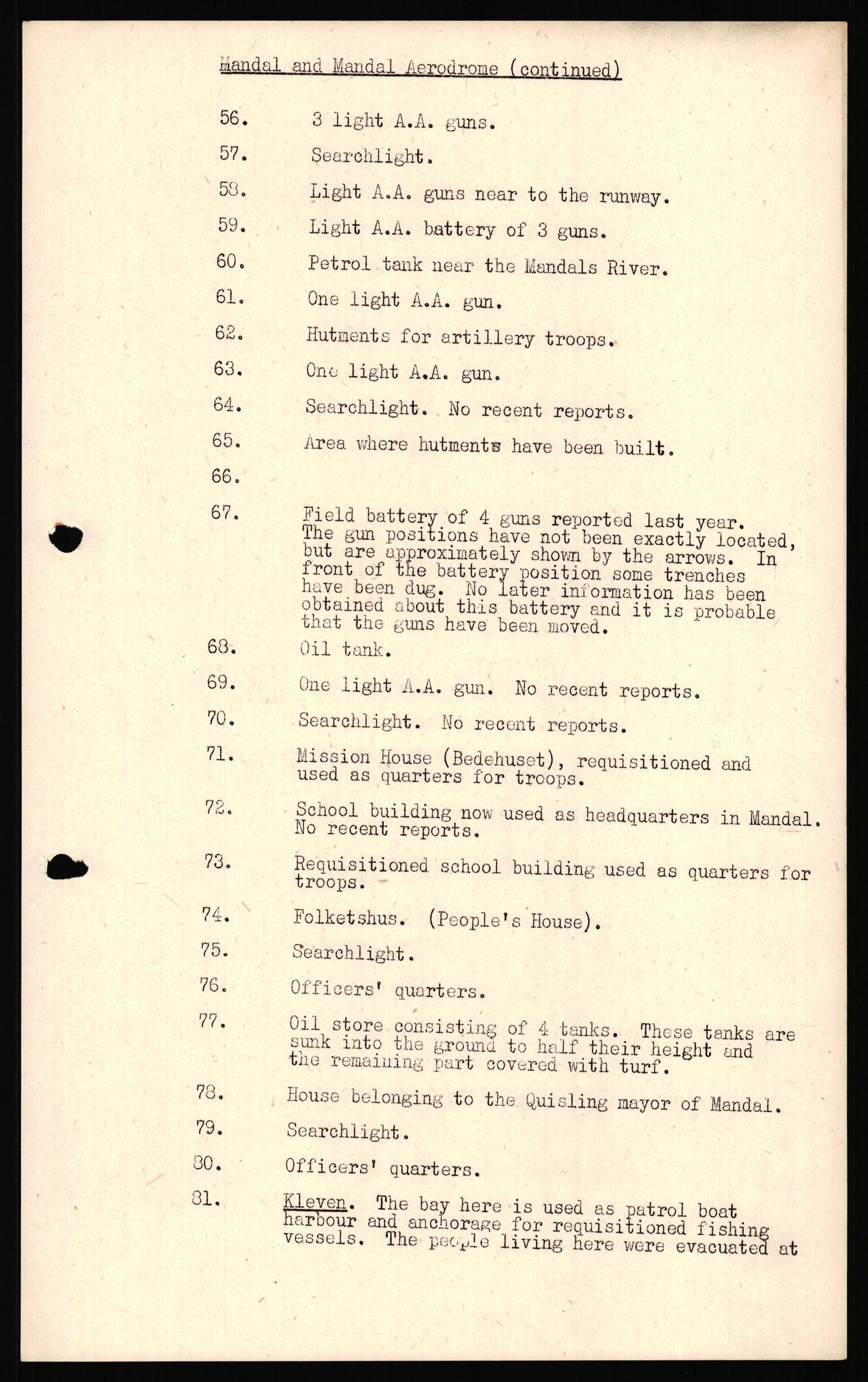 Forsvaret, Forsvarets overkommando II, AV/RA-RAFA-3915/D/Dd/L0023: Vest-Agder, 1942-1943, s. 206