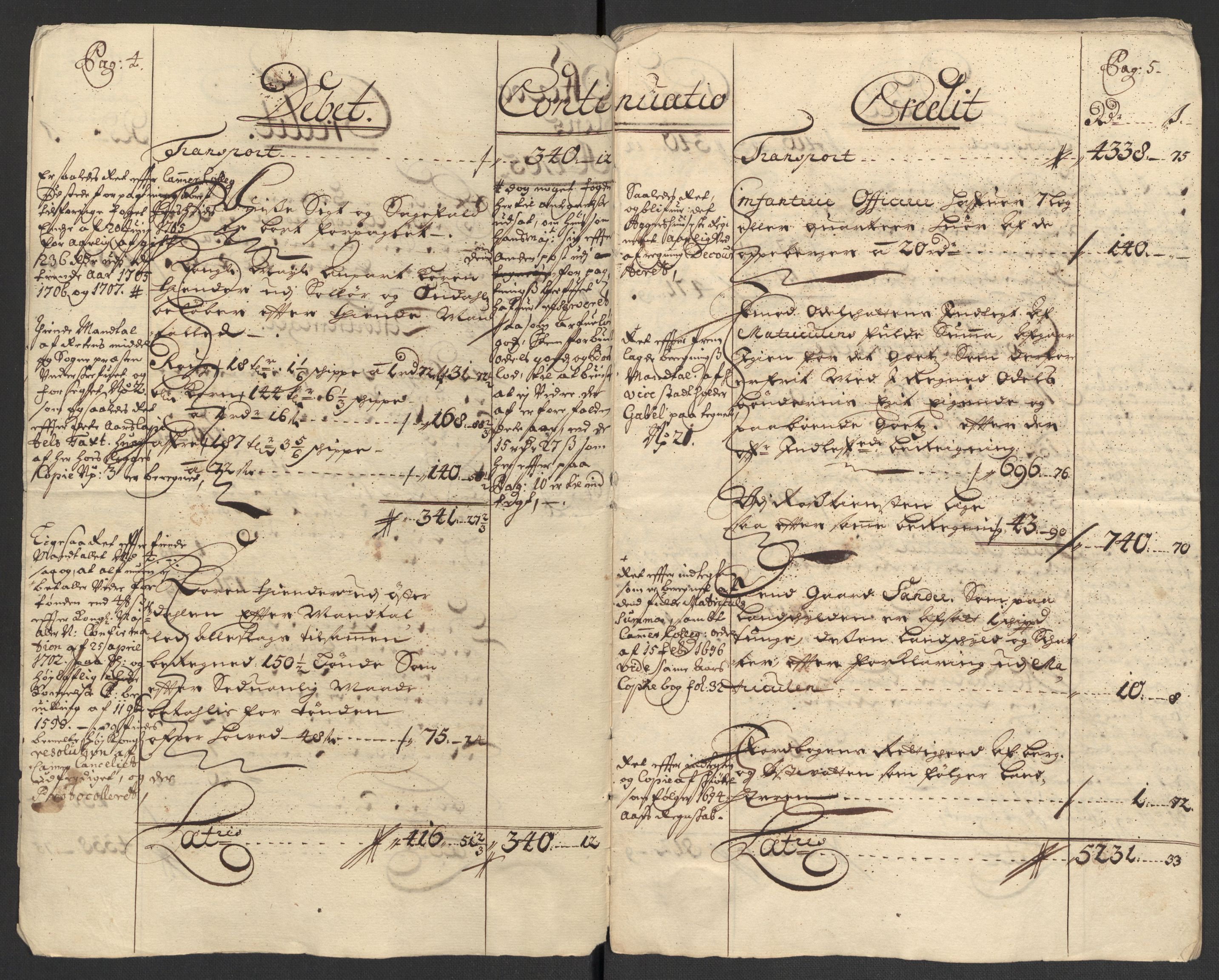 Rentekammeret inntil 1814, Reviderte regnskaper, Fogderegnskap, AV/RA-EA-4092/R13/L0843: Fogderegnskap Solør, Odal og Østerdal, 1705-1706, s. 5