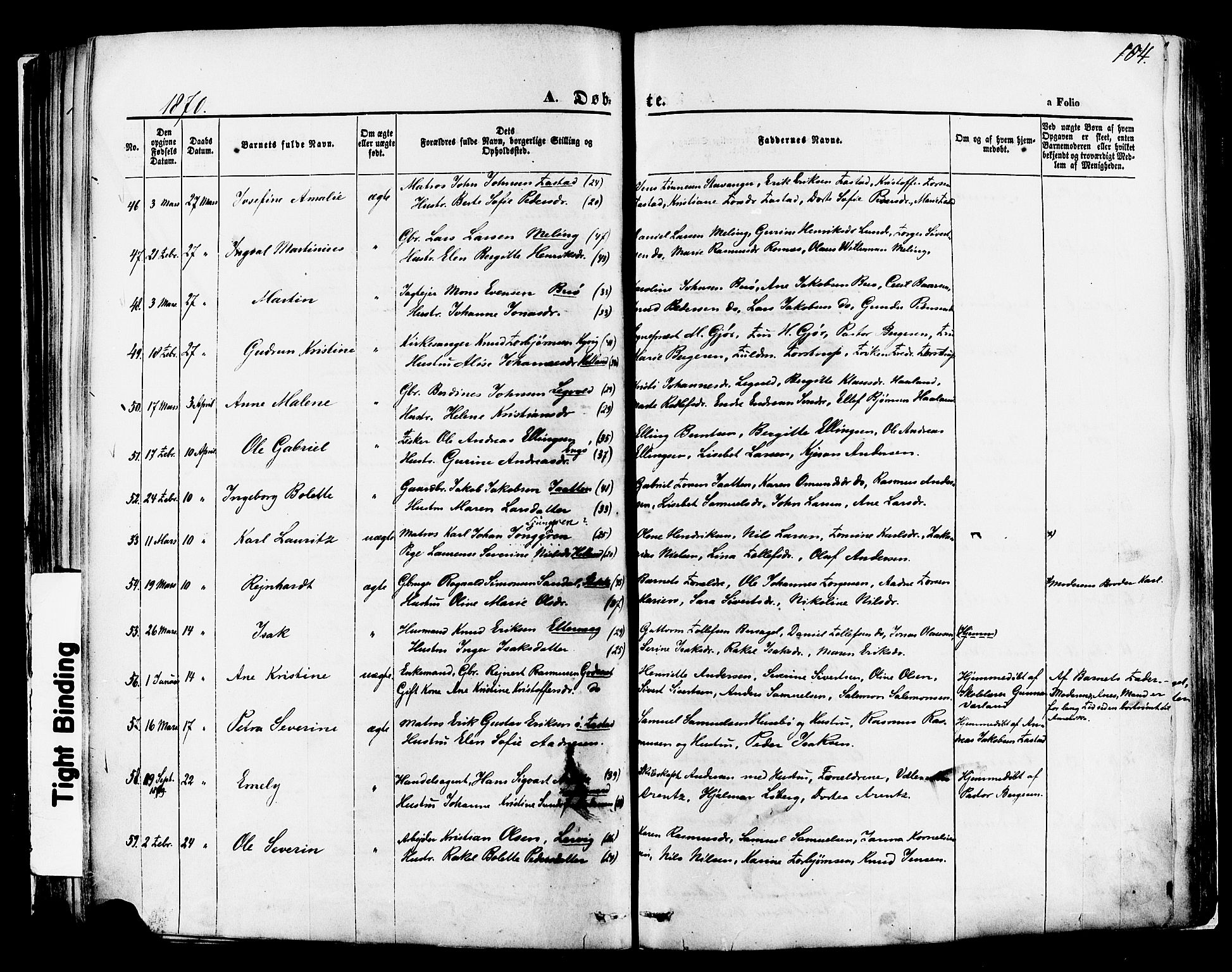 Hetland sokneprestkontor, AV/SAST-A-101826/30/30BA/L0003: Ministerialbok nr. A 3, 1862-1876, s. 104