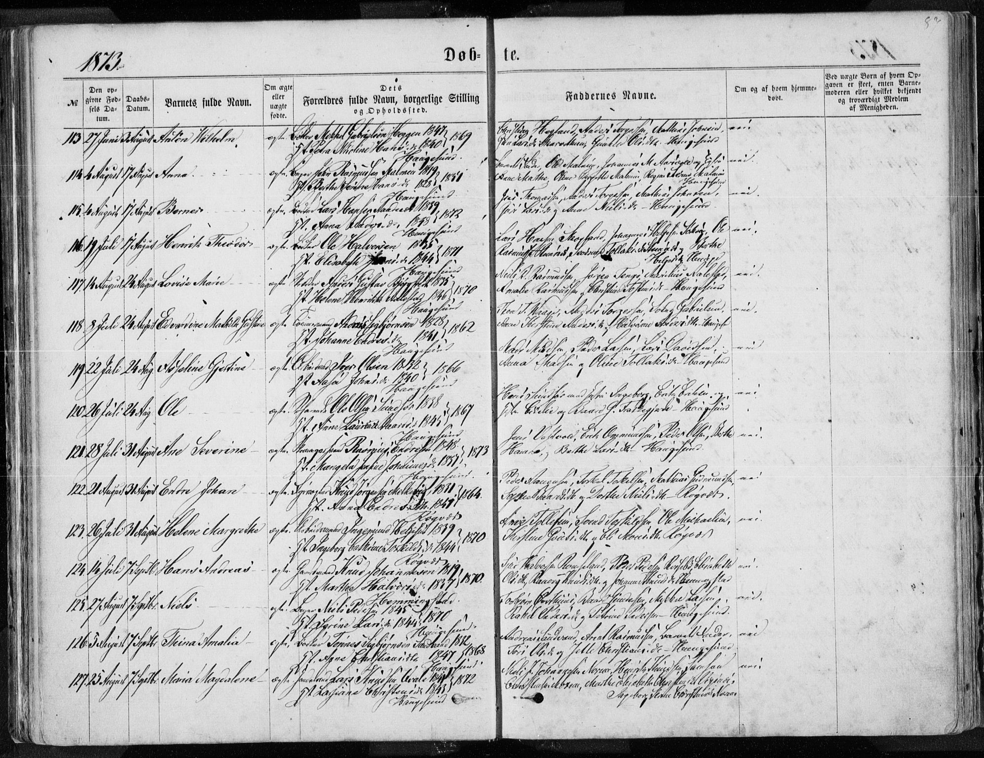 Torvastad sokneprestkontor, AV/SAST-A -101857/H/Ha/Haa/L0012: Ministerialbok nr. A 12.1, 1867-1877, s. 87