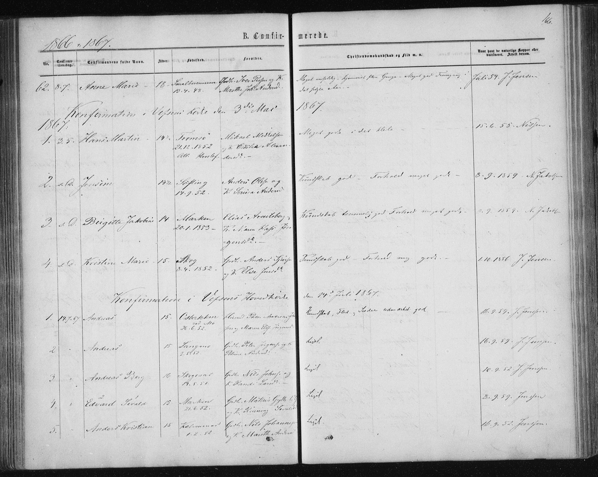 Ministerialprotokoller, klokkerbøker og fødselsregistre - Nordland, SAT/A-1459/820/L0294: Ministerialbok nr. 820A15, 1866-1879, s. 166