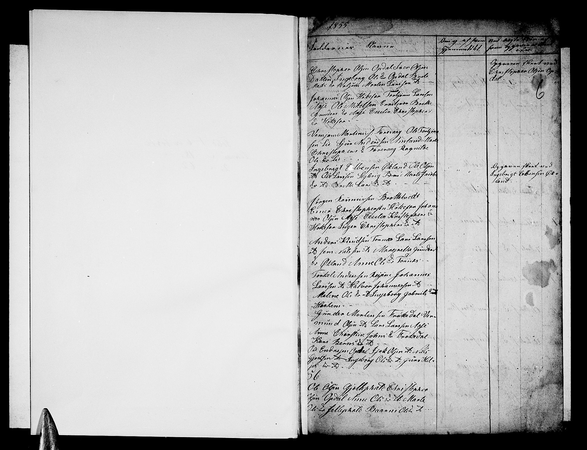 Tysnes sokneprestembete, AV/SAB-A-78601/H/Hab: Klokkerbok nr. E 1, 1855-1874, s. 6