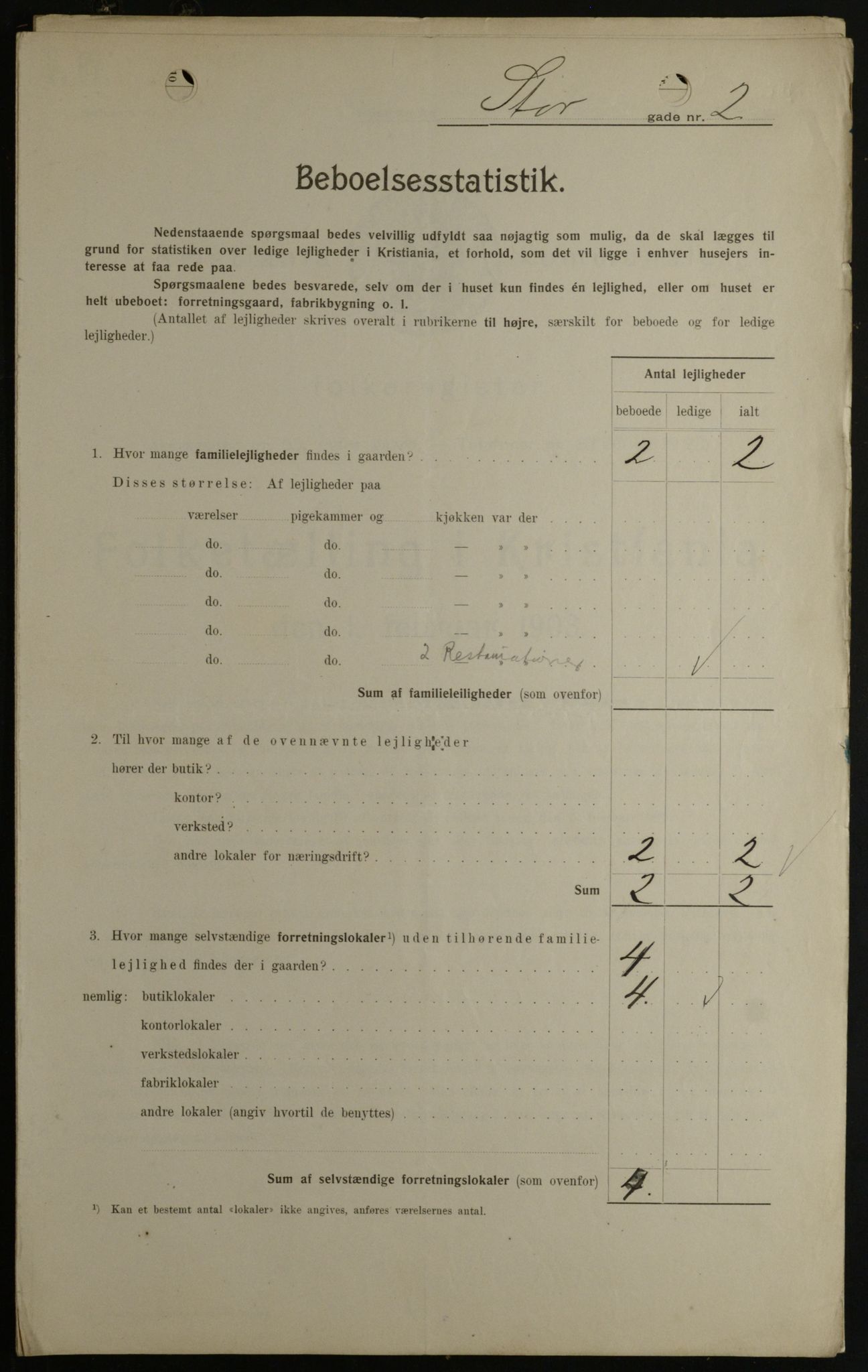 OBA, Kommunal folketelling 1.2.1908 for Kristiania kjøpstad, 1908, s. 92470