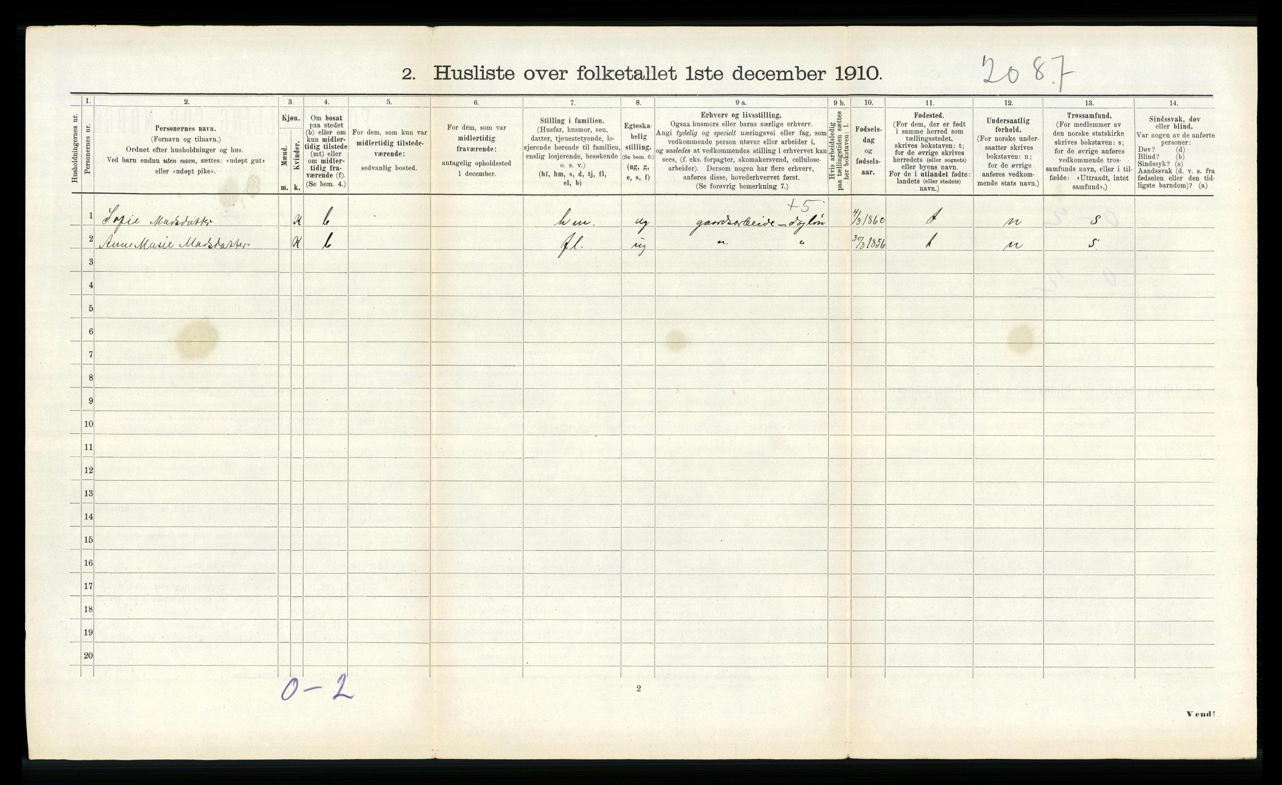 RA, Folketelling 1910 for 1433 Naustdal herred, 1910, s. 286