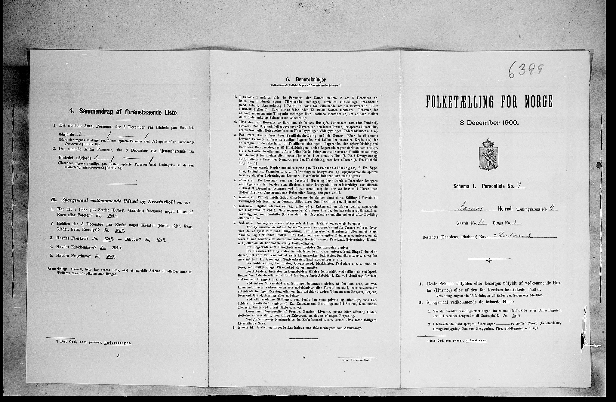 SAH, Folketelling 1900 for 0429 Åmot herred, 1900, s. 484