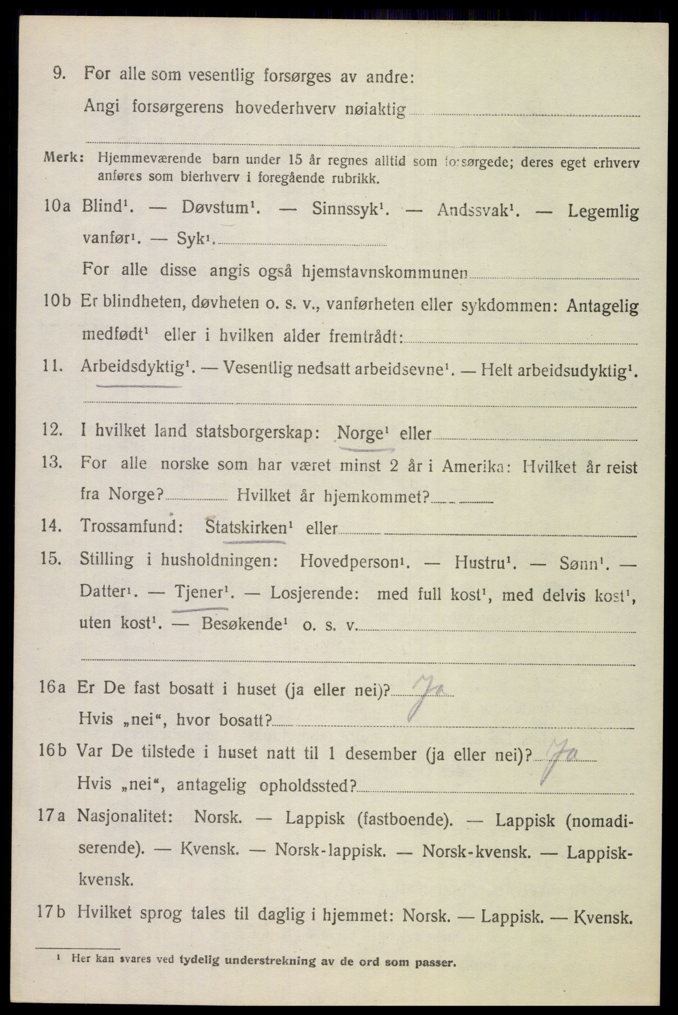 SAT, Folketelling 1920 for 1853 Evenes herred, 1920, s. 9569