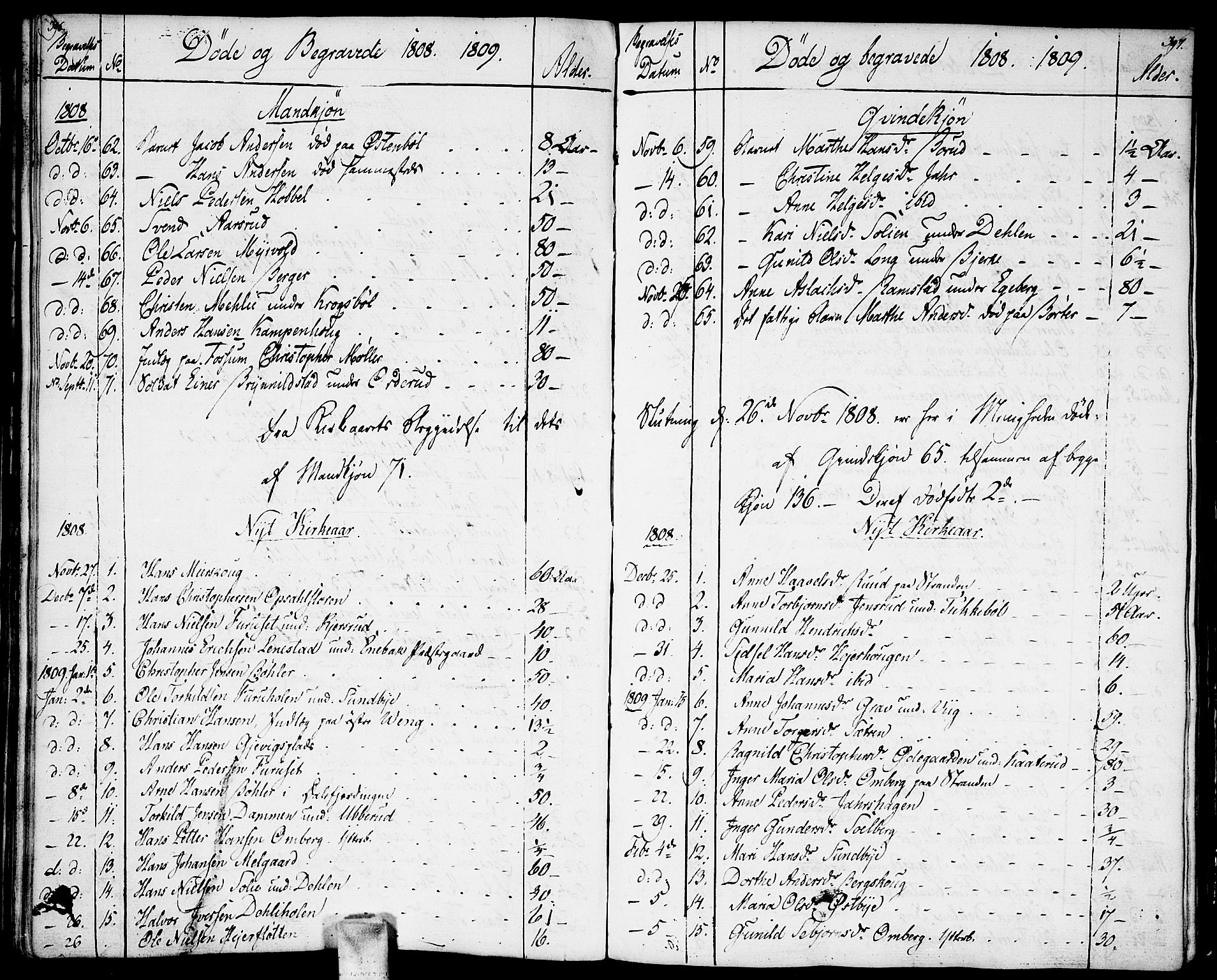 Enebakk prestekontor Kirkebøker, AV/SAO-A-10171c/F/Fa/L0004: Ministerialbok nr. I 4, 1806-1854, s. 396-397