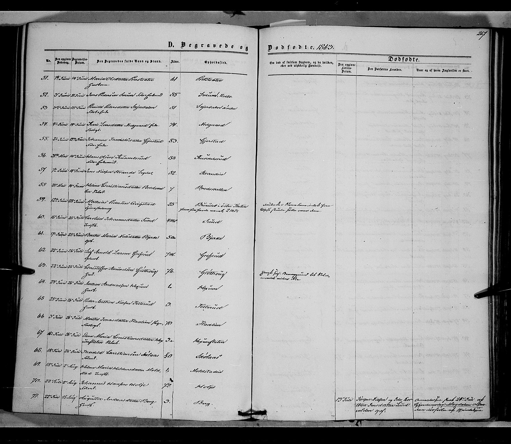 Vestre Toten prestekontor, SAH/PREST-108/H/Ha/Haa/L0007: Ministerialbok nr. 7, 1862-1869, s. 267