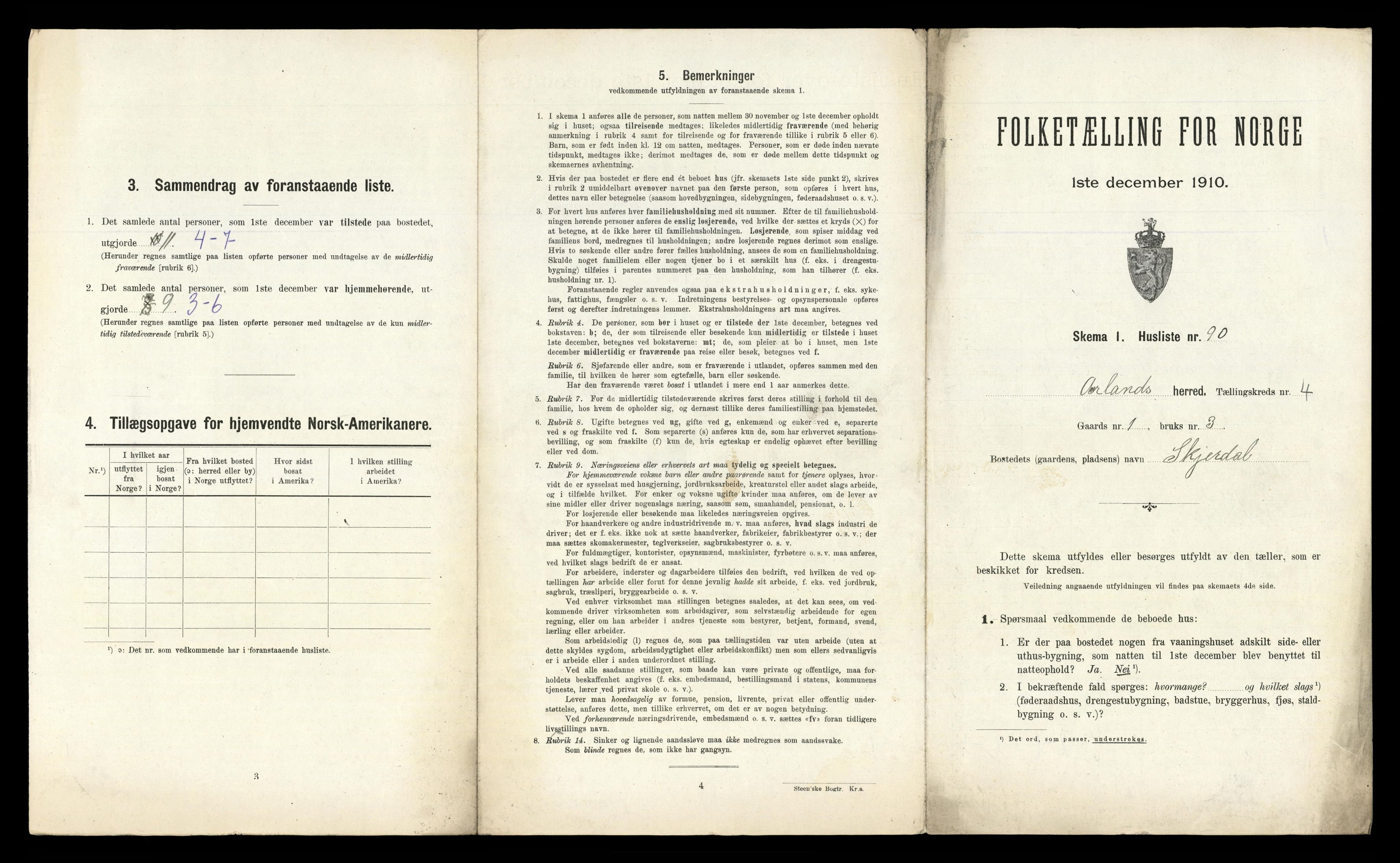 RA, Folketelling 1910 for 1421 Aurland herred, 1910, s. 439