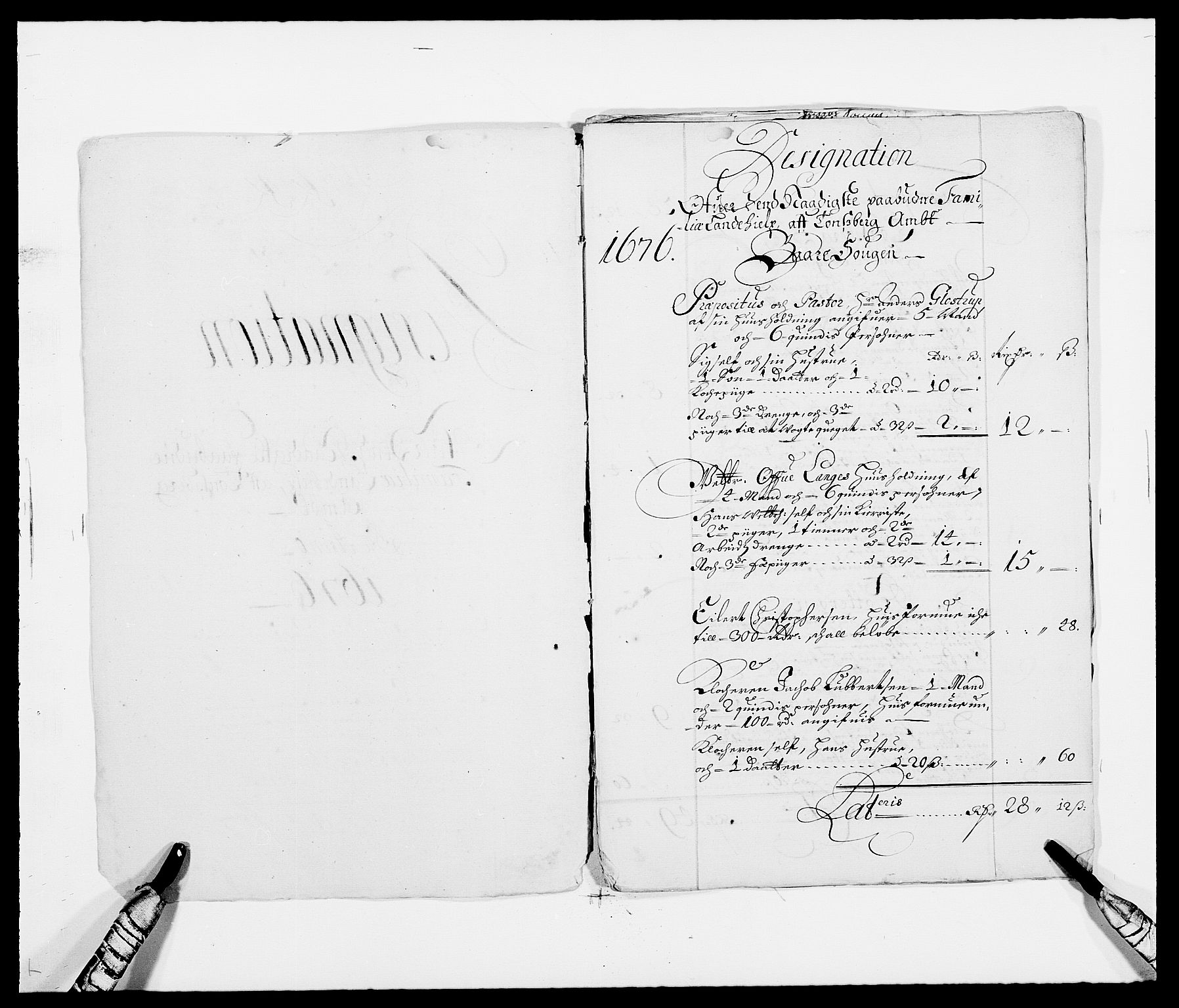 Rentekammeret inntil 1814, Reviderte regnskaper, Fogderegnskap, RA/EA-4092/R32/L1845: Fogderegnskap Jarlsberg grevskap, 1676-1678, s. 242
