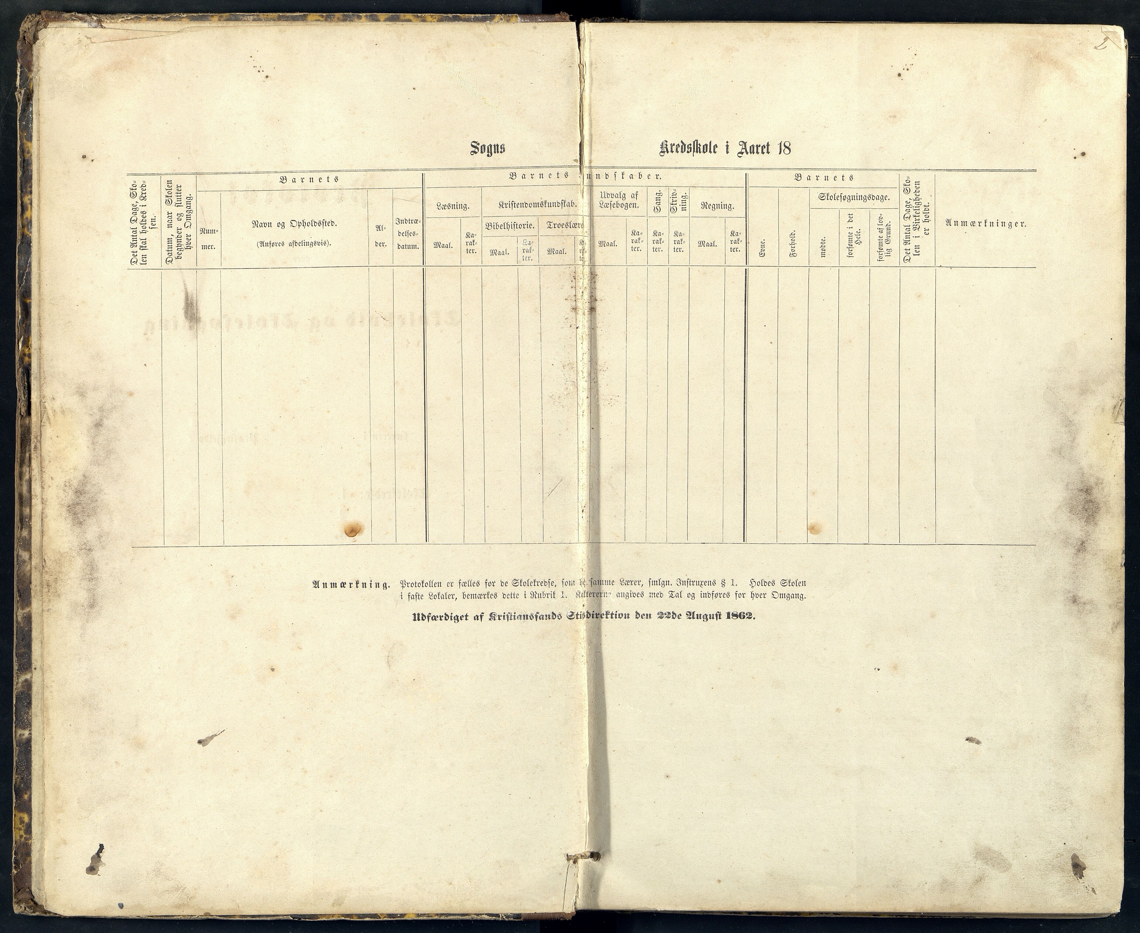 Bakke og Gyland kommune - Oftedal Skole, ARKSOR/1004BG550/H/L0001: Skoleprotokoll, 1869-1890