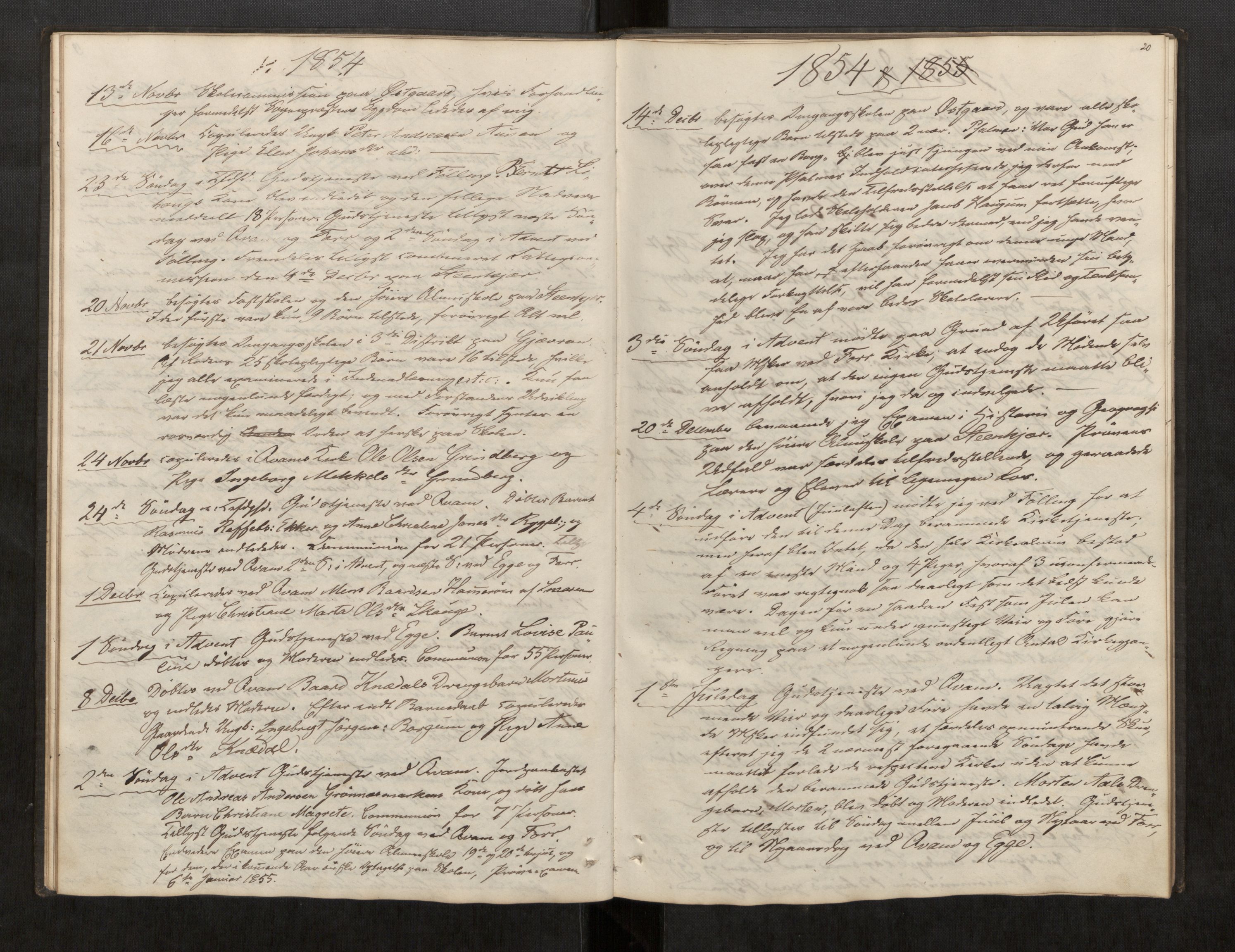 Stod sokneprestkontor, AV/SAT-A-1164/2/I/I1/I1d/L0002: Residerende kapellans bok nr. 2, 1850-1869, s. 20