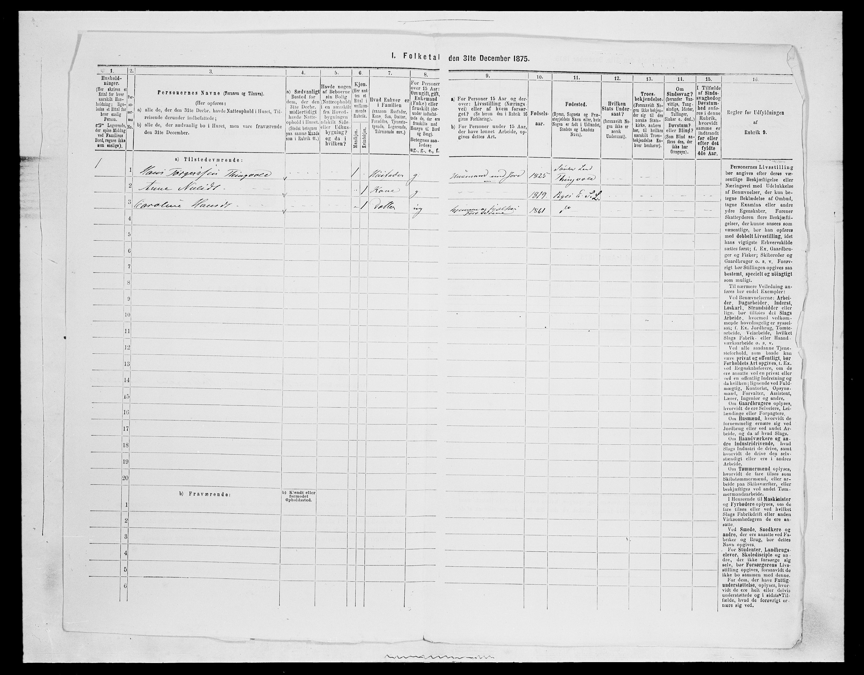 SAH, Folketelling 1875 for 0536P Søndre Land prestegjeld, 1875, s. 653