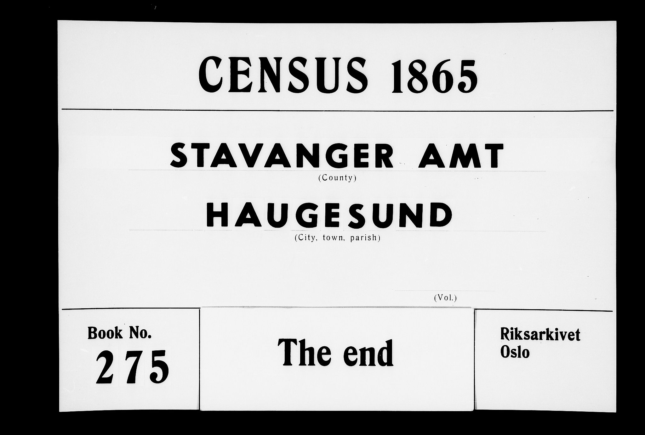 RA, Folketelling 1865 for 1106B Torvastad prestegjeld, Haugesund ladested, 1865, s. 575