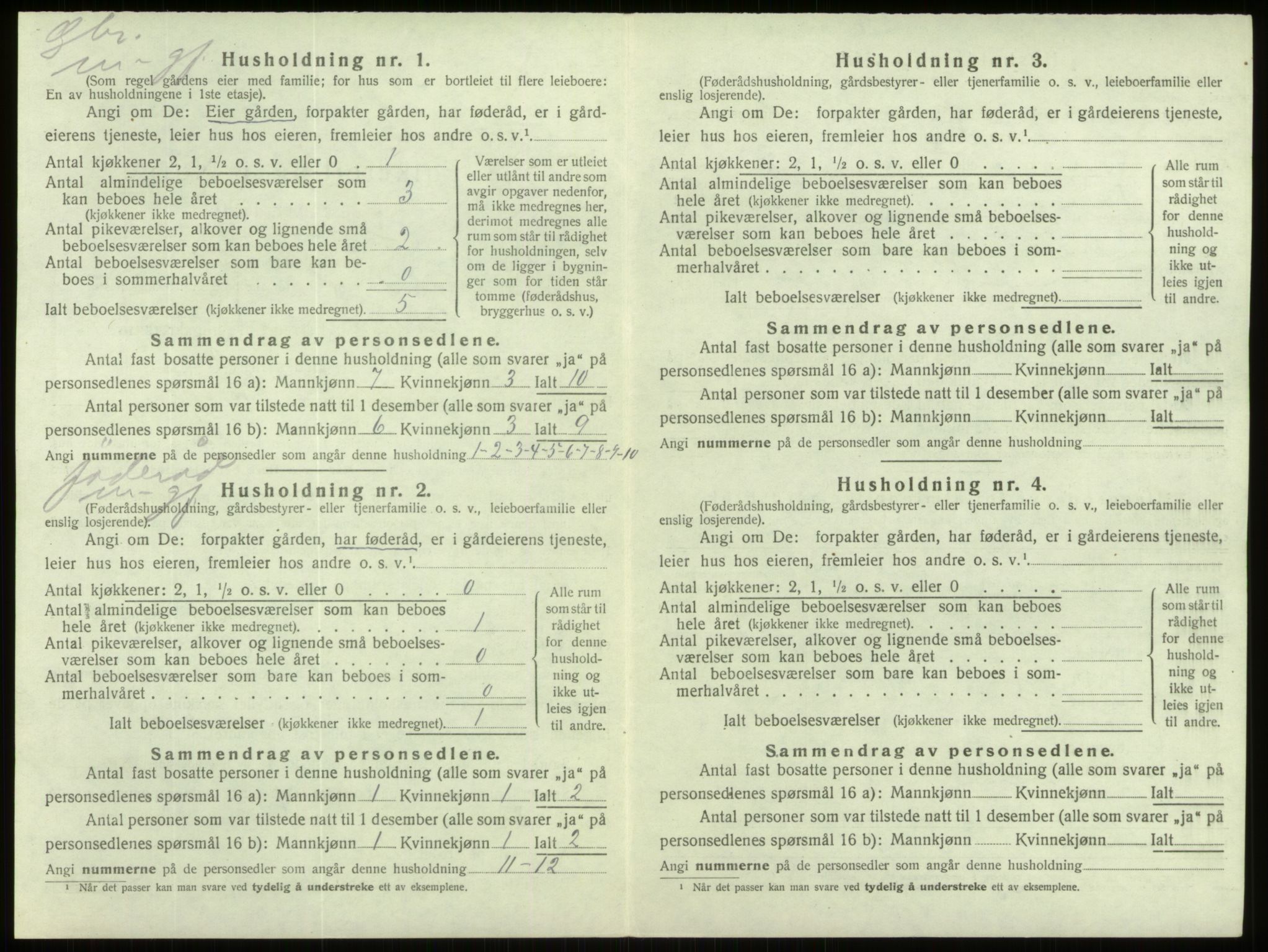 SAB, Folketelling 1920 for 1442 Davik herred, 1920, s. 708