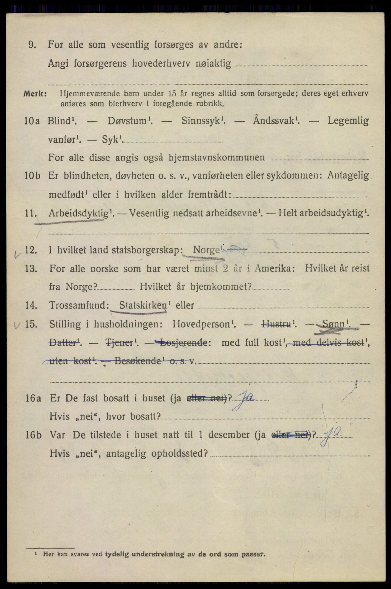 SAO, Folketelling 1920 for 0301 Kristiania kjøpstad, 1920, s. 294042