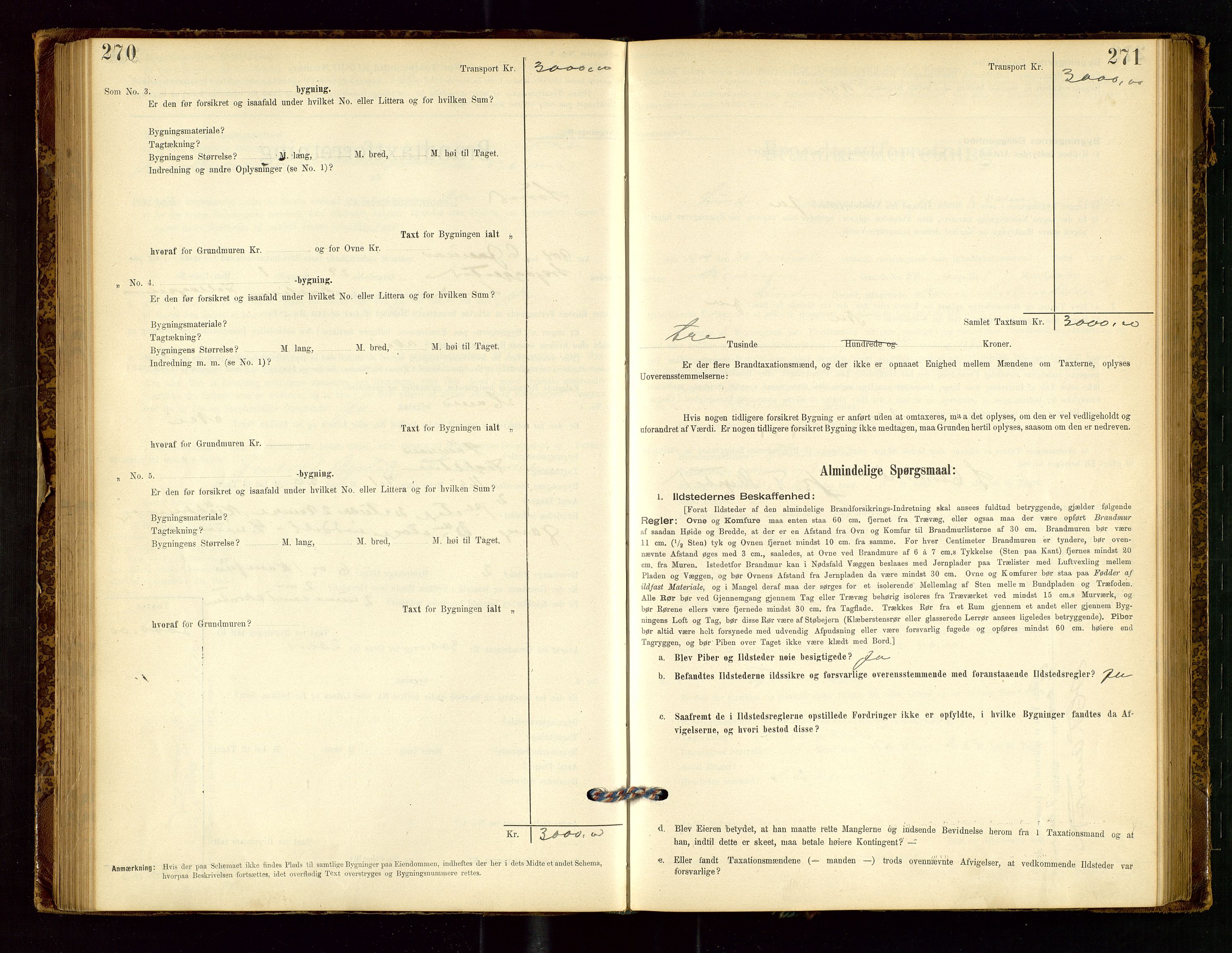 Lund lensmannskontor, SAST/A-100303/Gob/L0001: "Brandtakstprotokol", 1894-1907, s. 270-271