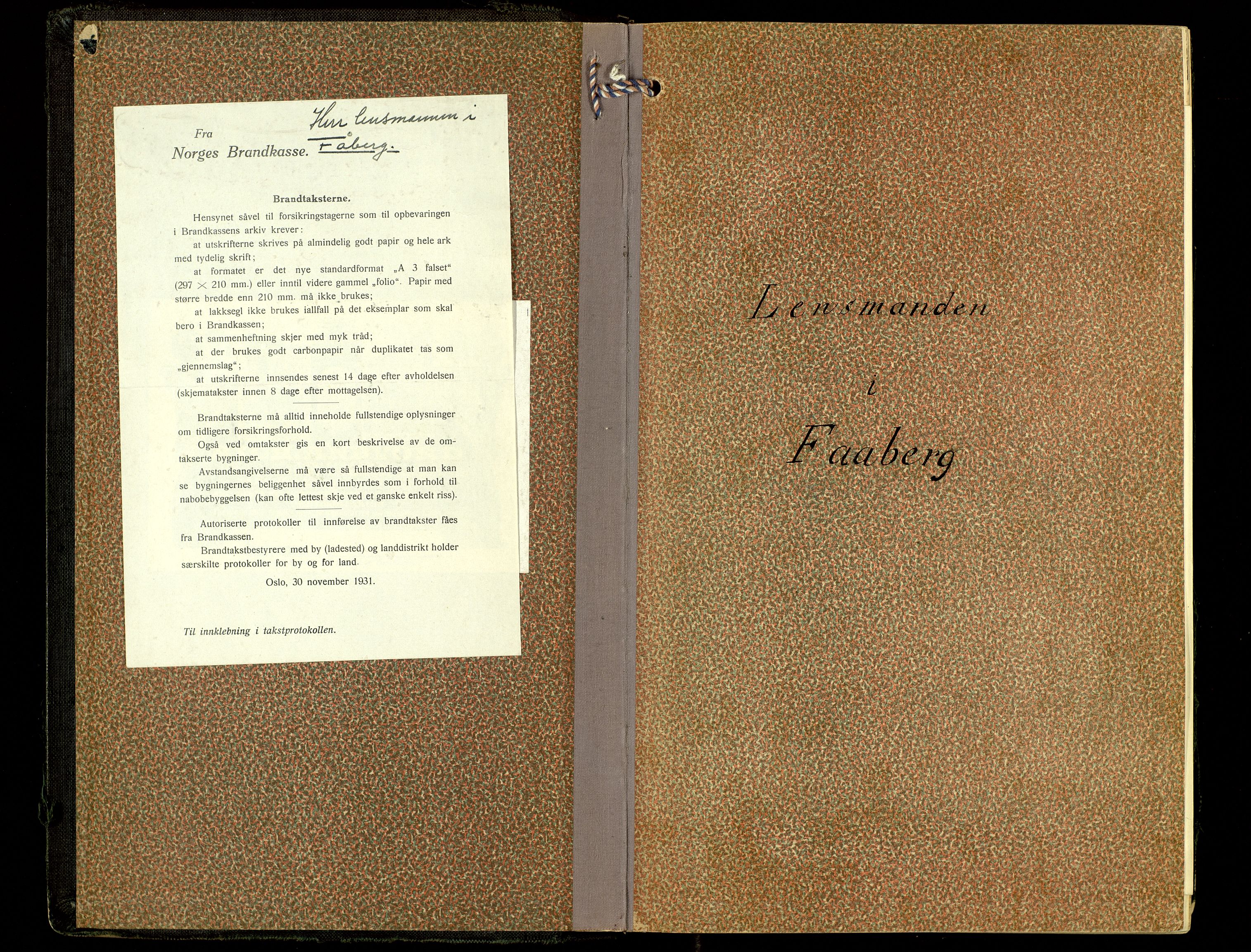 Norges Brannkasse, Fåberg, SAH/NBRANF-041/F/L0002: Branntakstprotokoll, 1915-1942